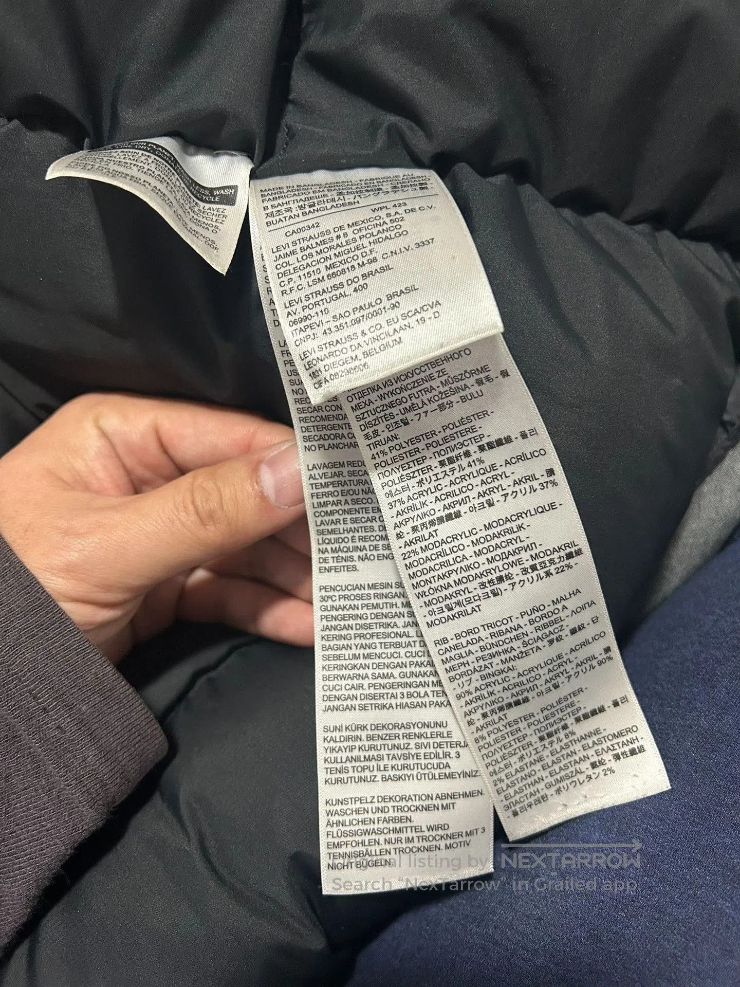 Levi's Levi's Thick Down Jacket. Size US M / EU 48-50 / 2 - 7 Thumbnail