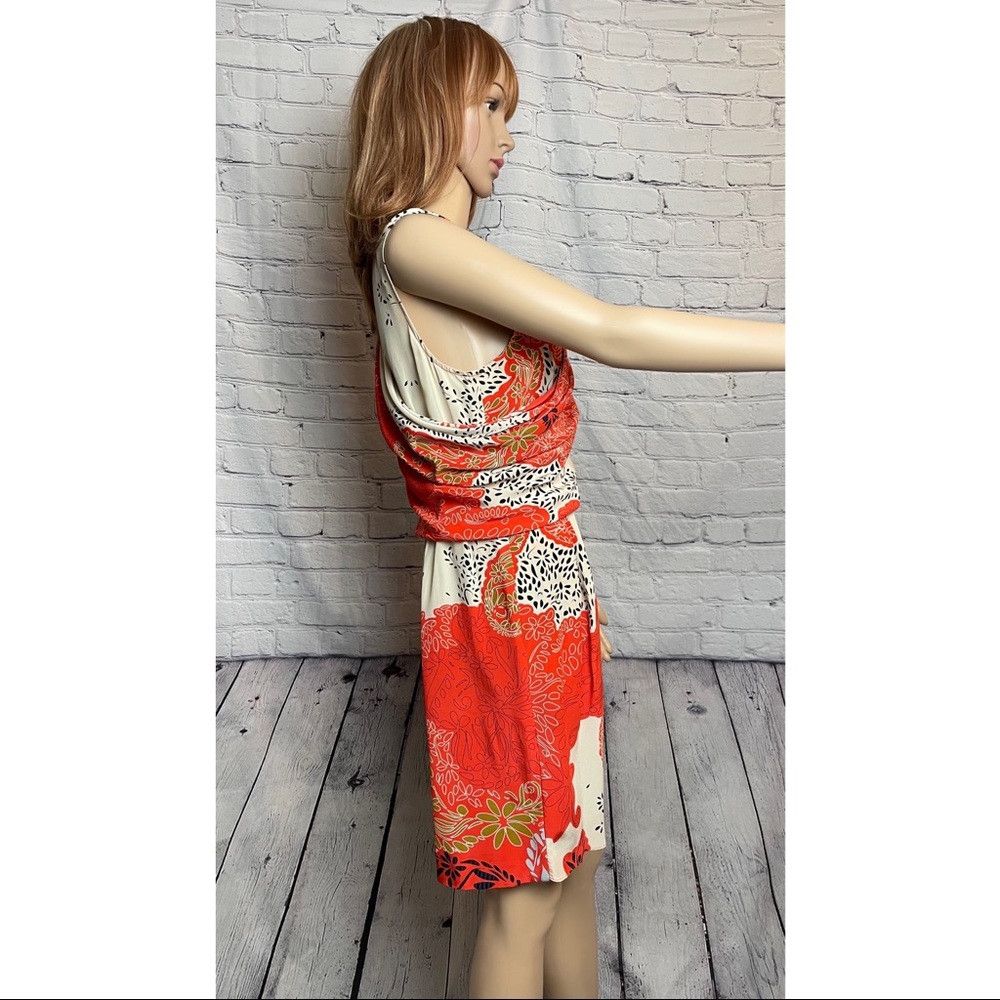 Other JULIE DILLON Silk Draped Crêpe de Chine Sheath Dress Size 10 Size L / US 10 / IT 46 - 4 Thumbnail