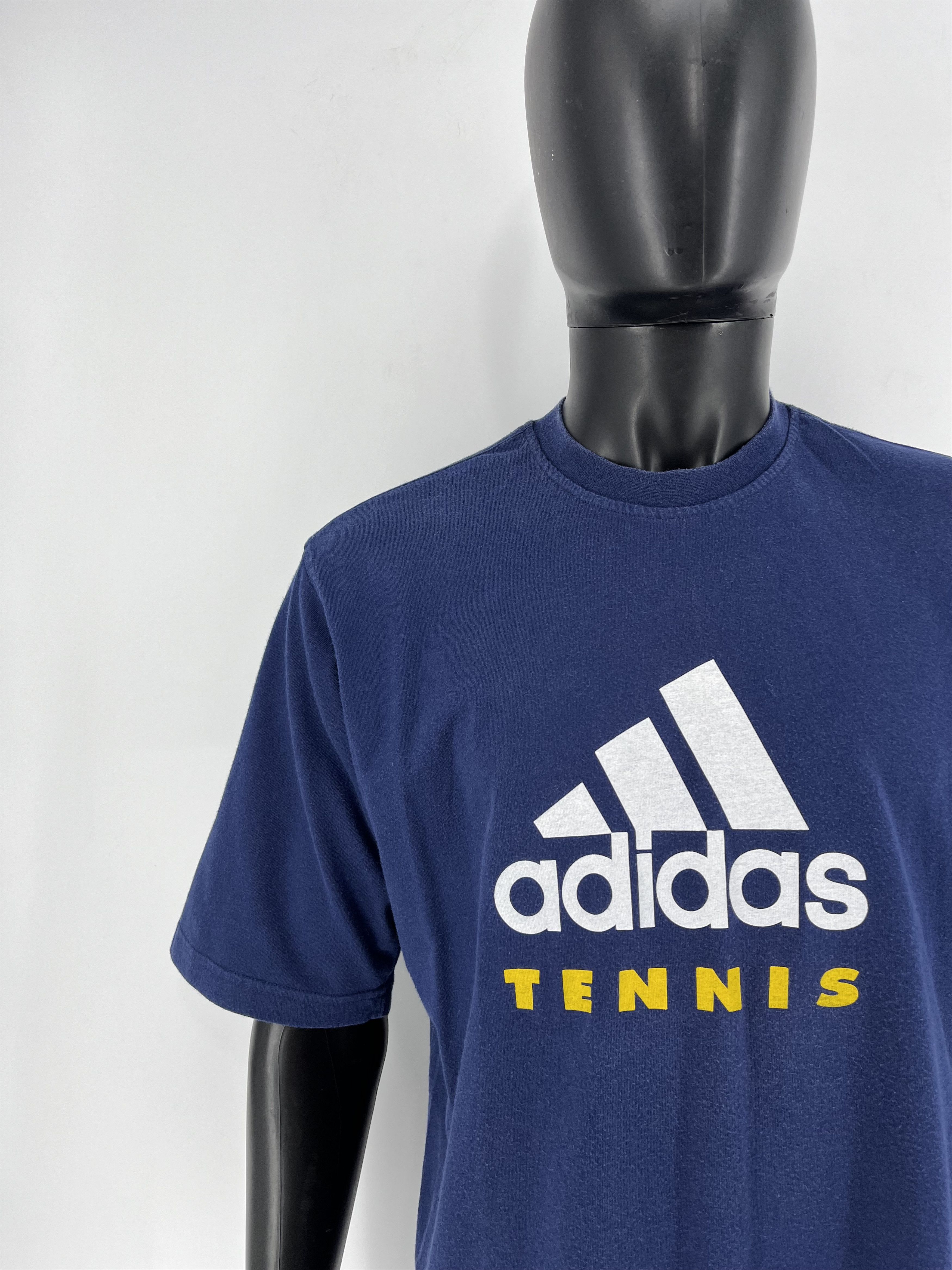 Adidas Vintage y2k 90s Adidas Tennis Tee Streetwear Hype Size US M / EU 48-50 / 2 - 7 Thumbnail