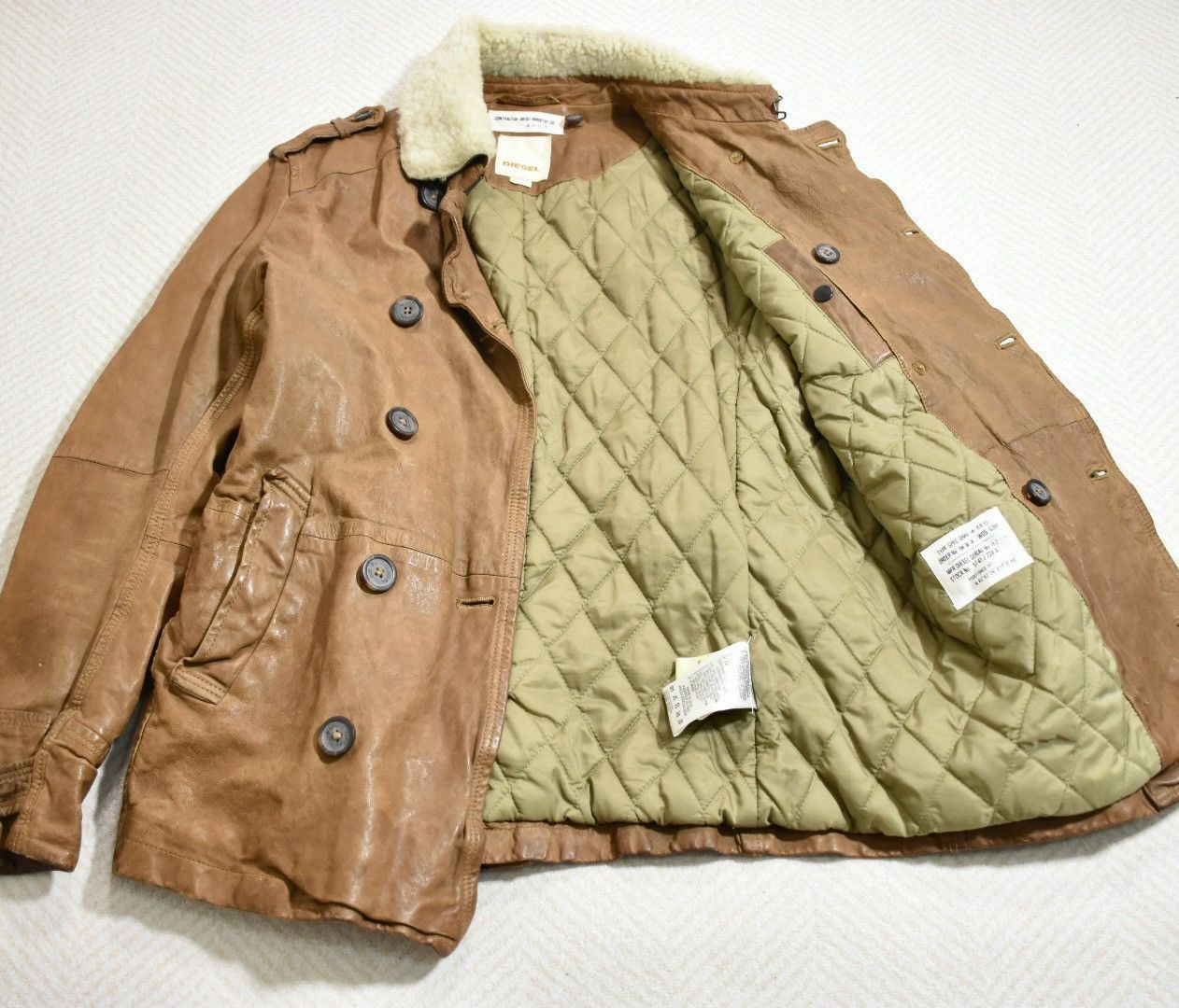 Diesel Diesel Leather Jacket/Coverall（Sheepskin） Size US S / EU 44-46 / 1 - 3 Thumbnail