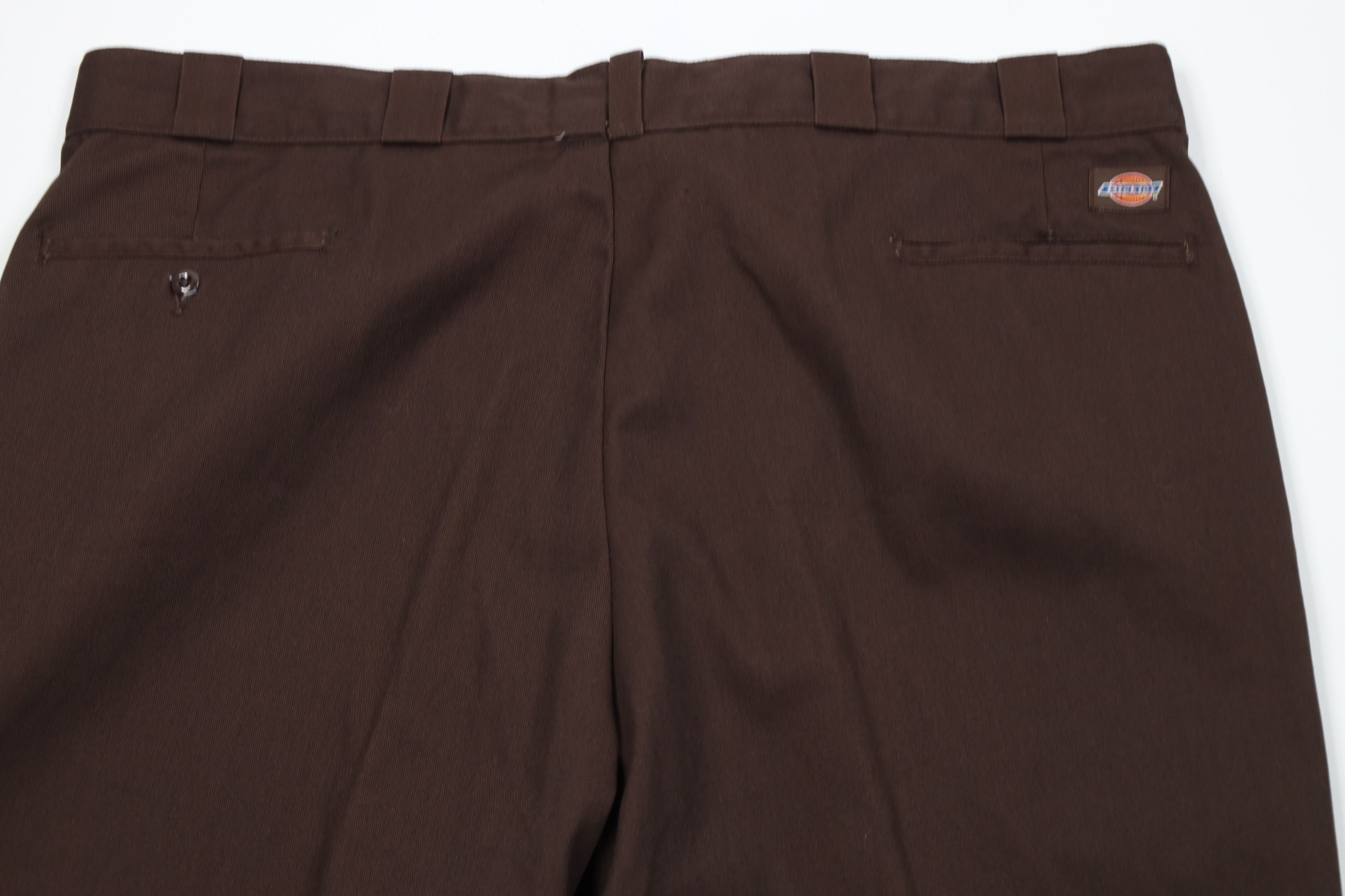 Dickies Vintage 90s Dickies Wide Leg Dungaree Pants Brown USA Size US 44 / EU 60 - 10 Thumbnail