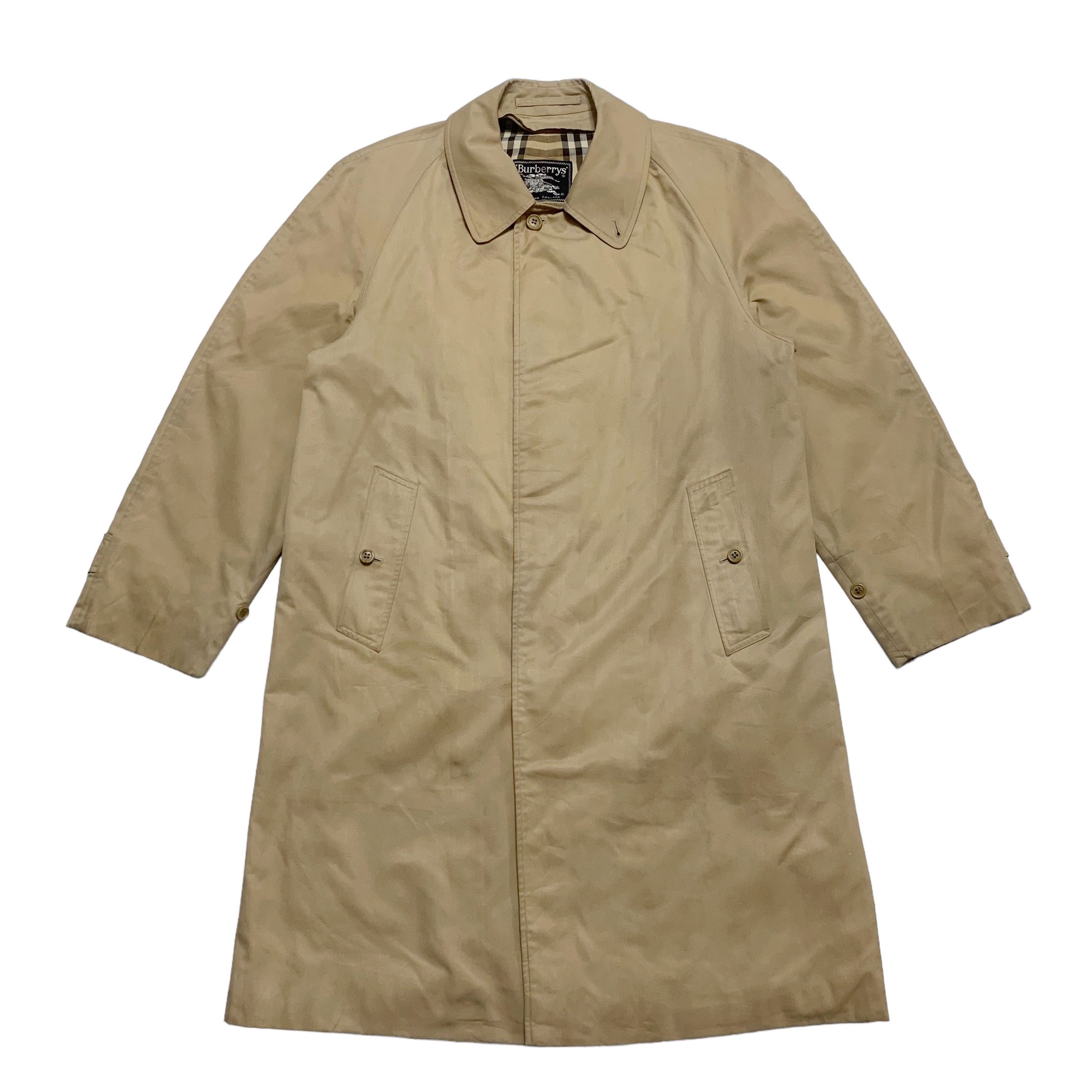 Burberry Vintage 80s Burberrys Nova Check Overcoat Size US M / EU 48-50 / 2 - 1 Thumbnail