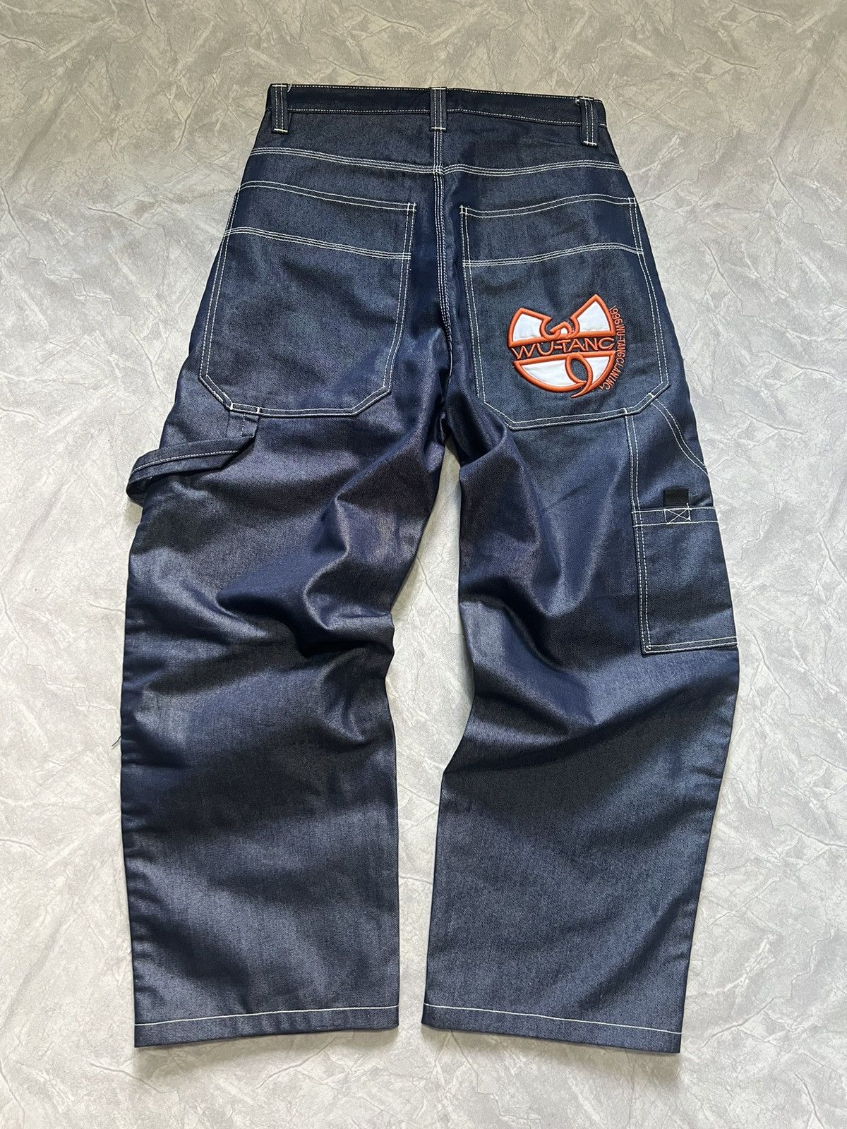 image of Wu Tang Clan Wu Wear Baggy Denim Skate Rap Pants, Men's (Size 32)
