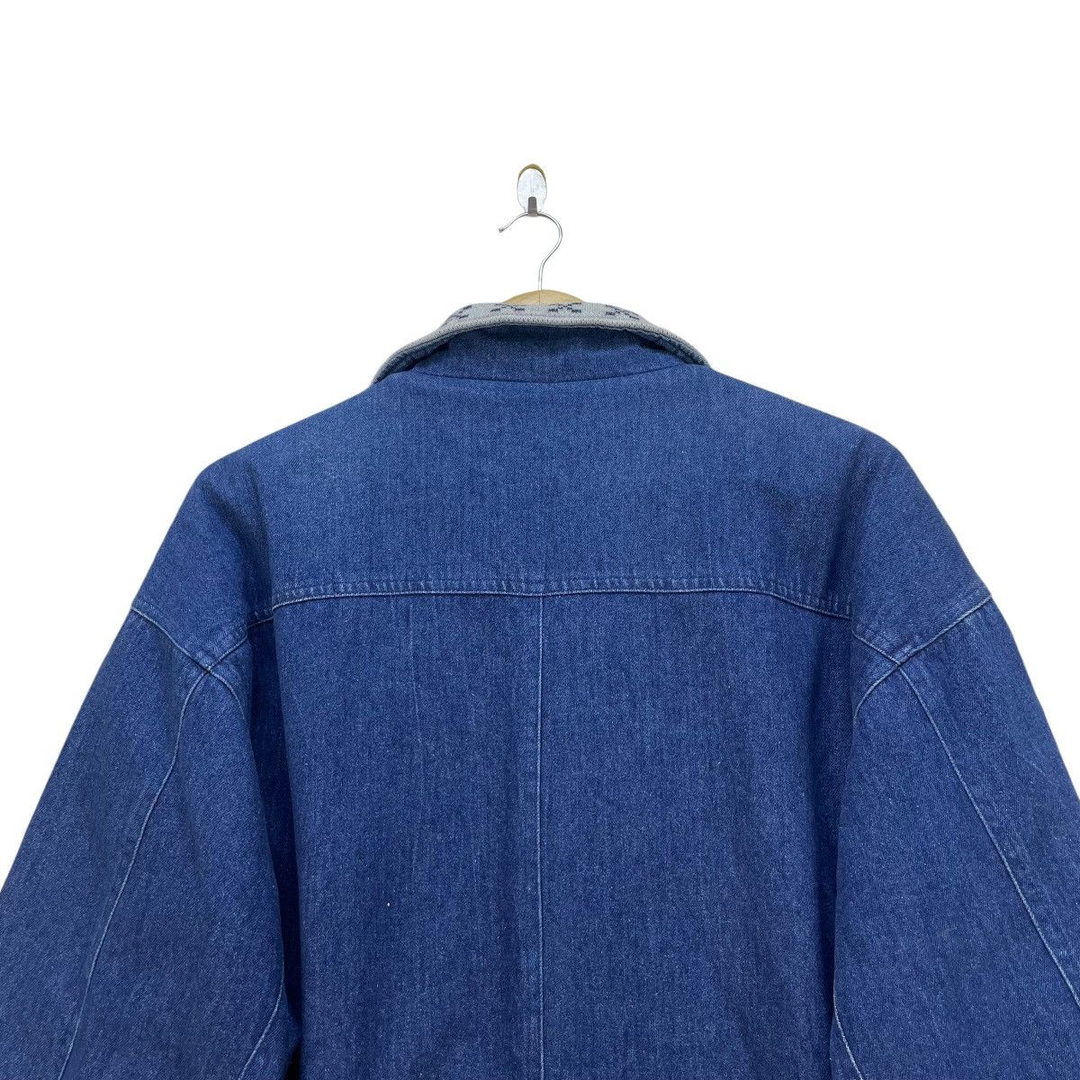 45rpm × Indigo × Japanese Brand 💥Saburoku Mens Shearling Hunting Indigo Denim Jacket Size US L / EU 52-54 / 3 - 8 Thumbnail