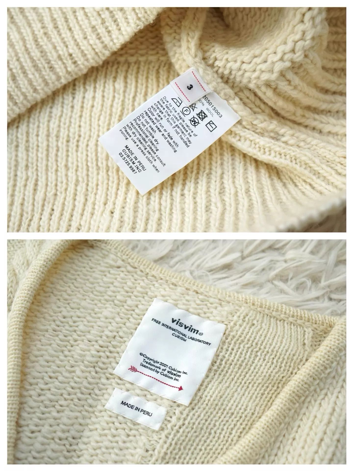 Visvim visvim Highland V-Neck P.W 19AW Peru Sweater 3 A+ Size US L / EU 52-54 / 3 - 4 Thumbnail
