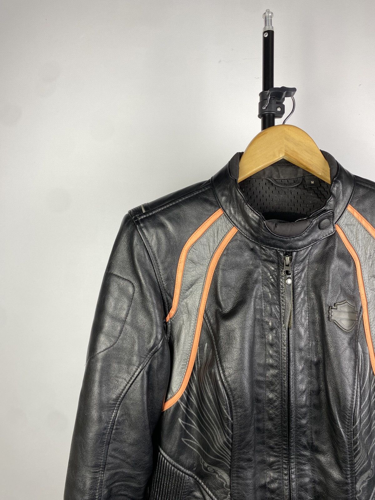 Harley Davidson Vintage 00s Harley Davidson Genuine Leather Jacket MOTO Size M / US 6-8 / IT 42-44 - 3 Thumbnail