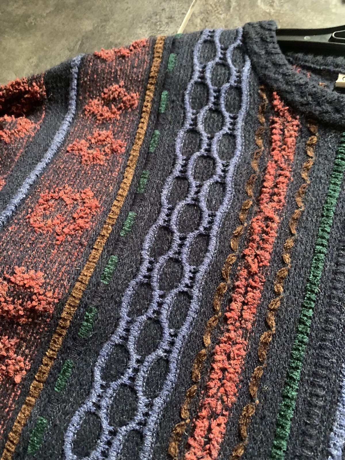 Vintage Vintage Coogi Style Sweater Giramondo Knit Size US L / EU 52-54 / 3 - 3 Thumbnail