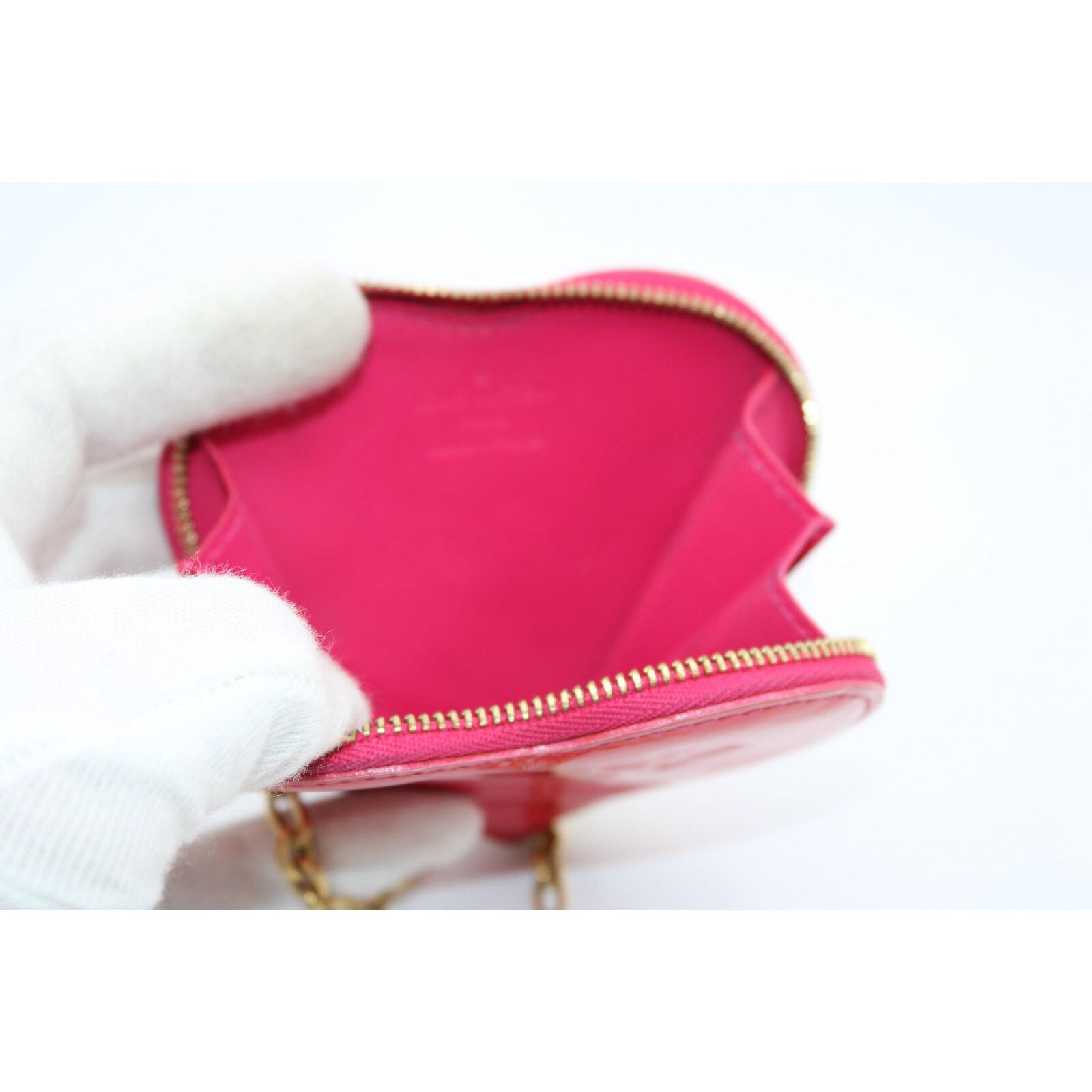 Louis Vuitton LOUIS VUITTON Porte Monet Cour M93562 Vernis Heart Coin Rose Size ONE SIZE - 4 Thumbnail