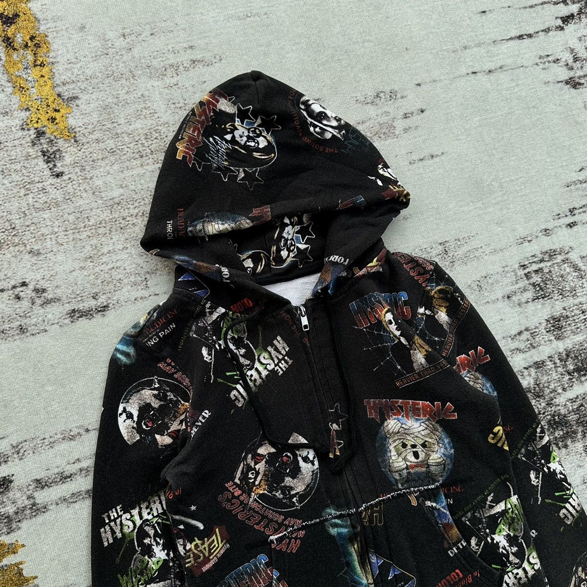 Hysteric Glamour HYSTERIC GLAMOUR ALL OVER GRAPHIC FULL PRINT ZIP HOODIE RARE Size US XS / EU 42 / 0 - 3 Thumbnail