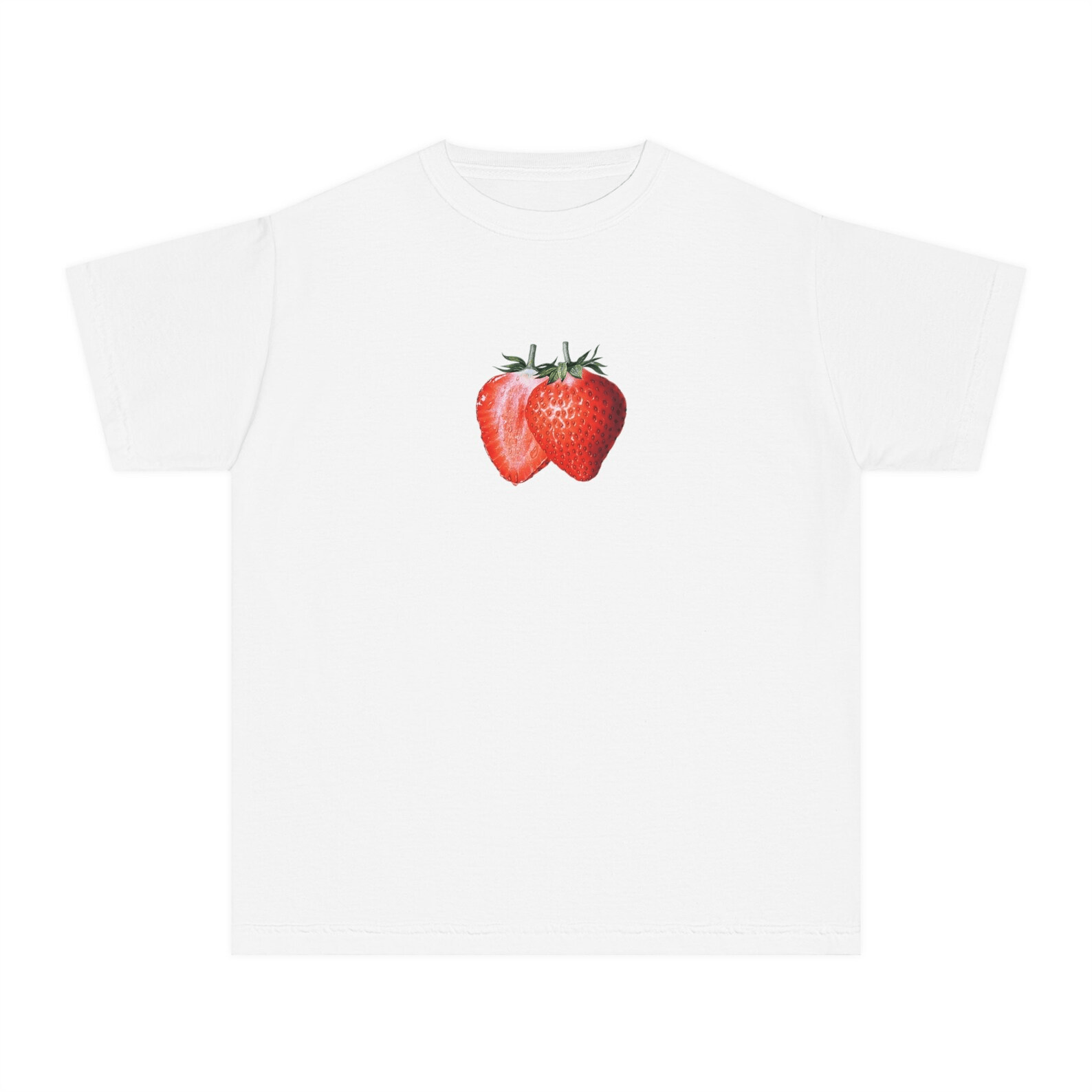 Other Strawberry Graphic Baby Tee – 90s Retro Style Size S / US 4 / IT 40 - 4 Thumbnail