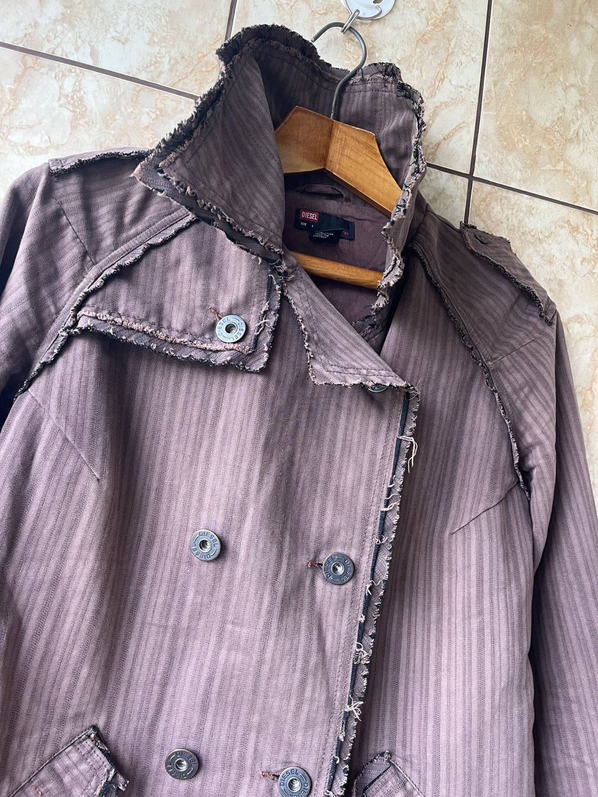 Diesel Diesel y2k vintage avan garde double breasted jacket Size L / US 10 / IT 46 - 2 Thumbnail
