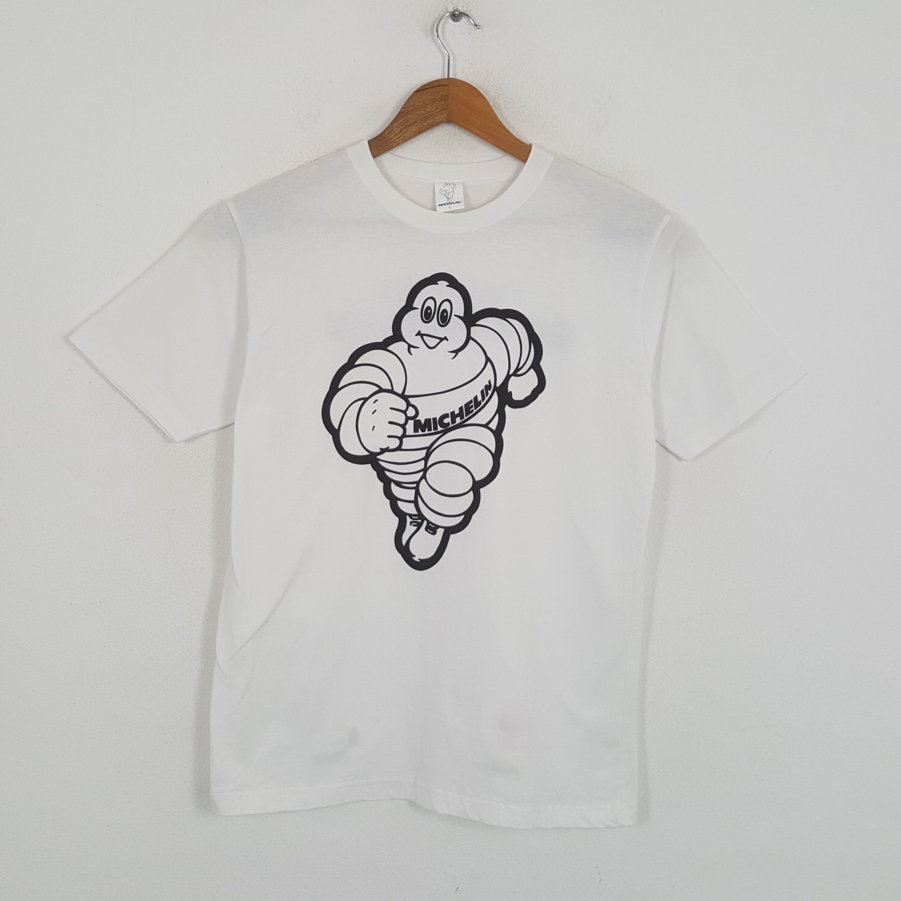 Japanese Brand × Vintage Vintage THE TIRE MICHELIN Formula One Racing T-Shirts Size US L / EU 52-54 / 3 - 1 Thumbnail