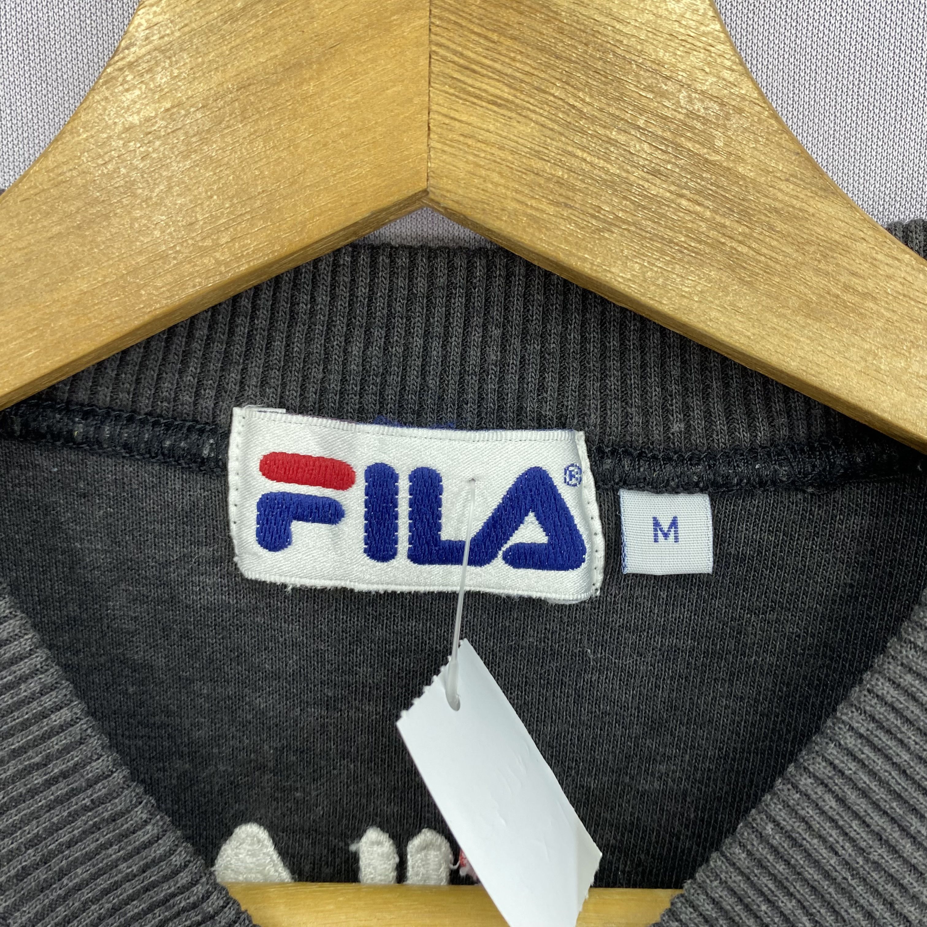 Fila Vintage 90s Fila Sweater Spellout Sweatshirt Jumper Size US M / EU 48-50 / 2 - 7 Thumbnail