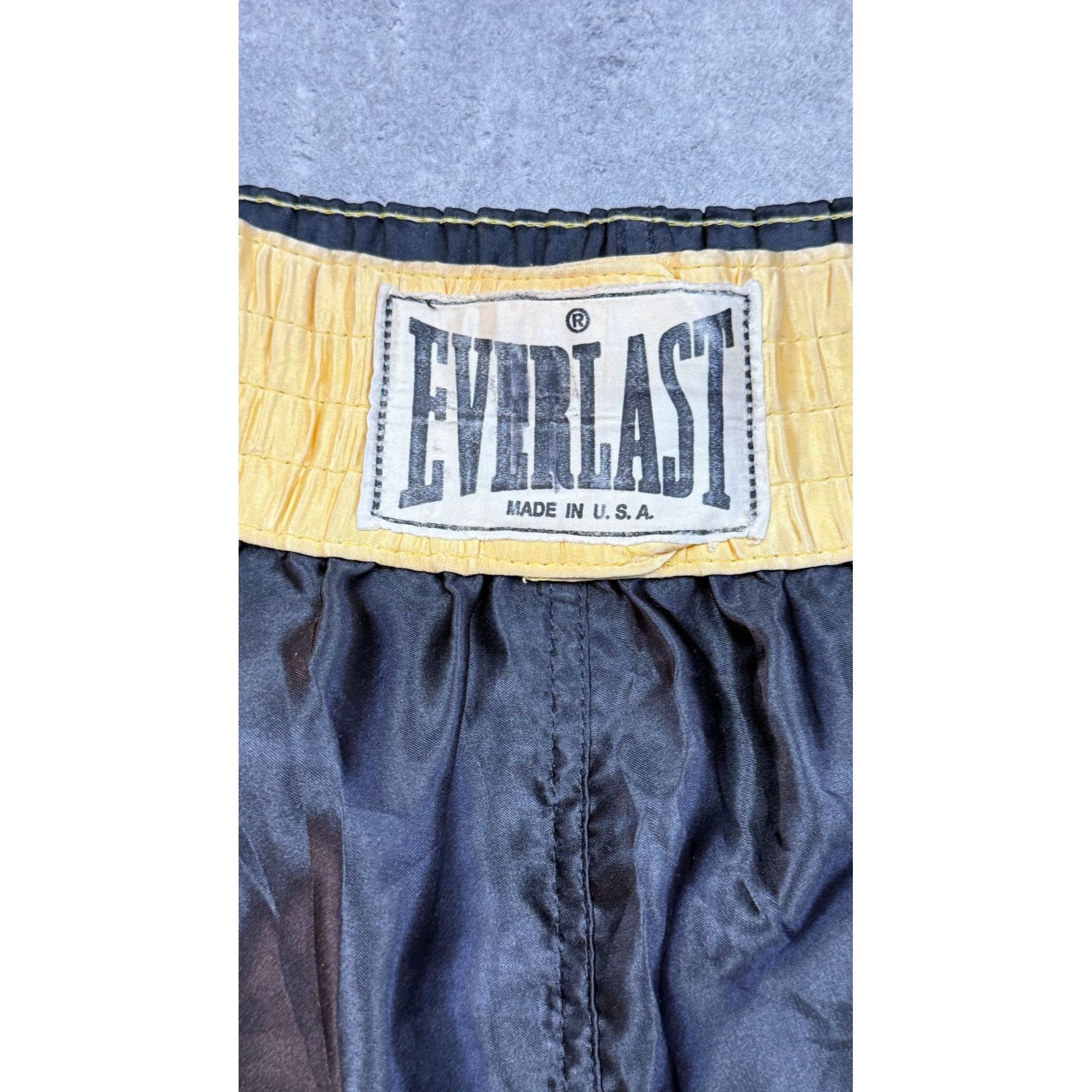 Everlast EVERLAST Professional Boxing Shorts – Black/White – Size XL Size US 36 / EU 52 - 7 Thumbnail