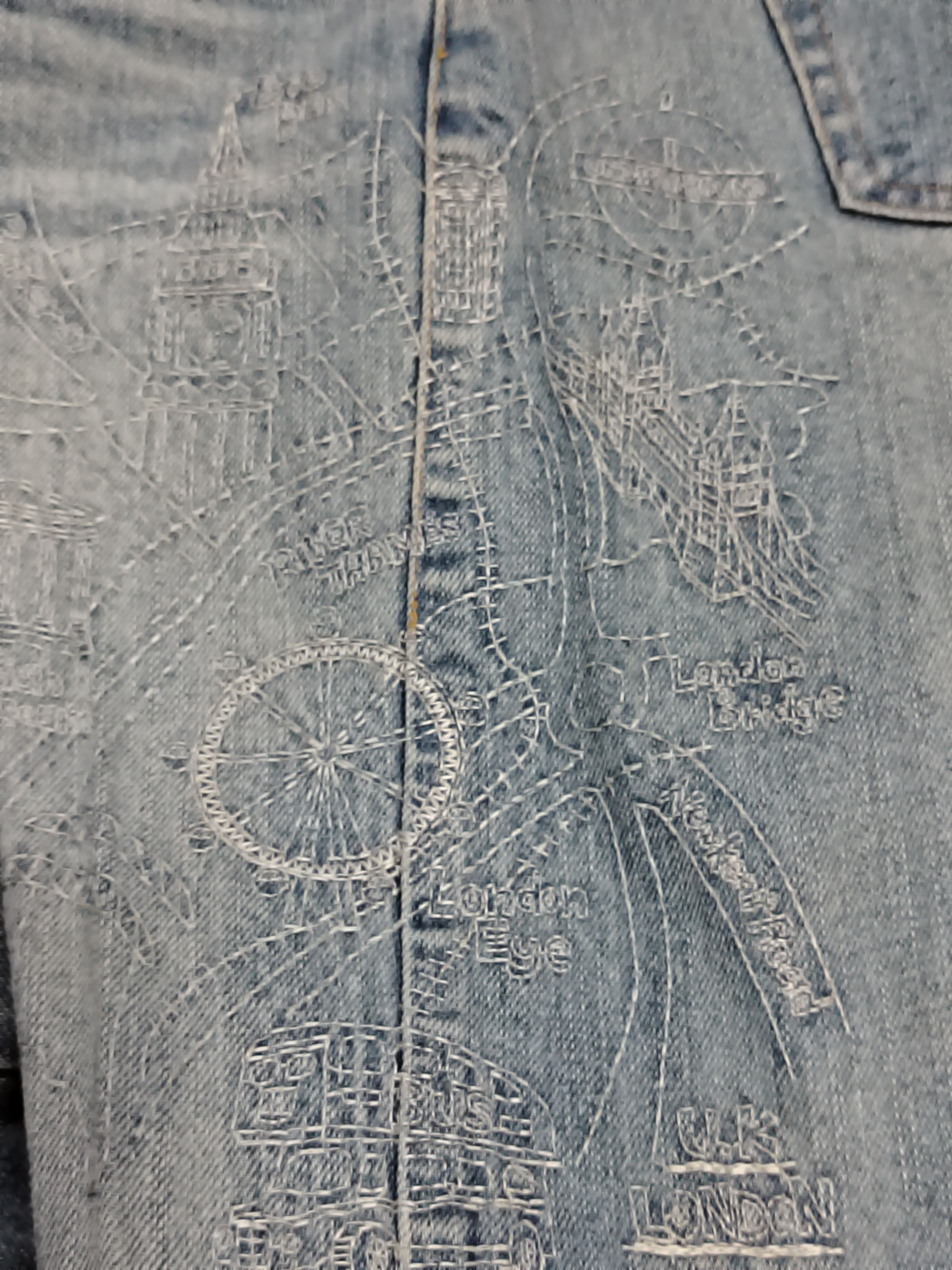 Japanese Brand Playchess London Embroidered jeans Size US 32 / EU 48 - 5 Thumbnail