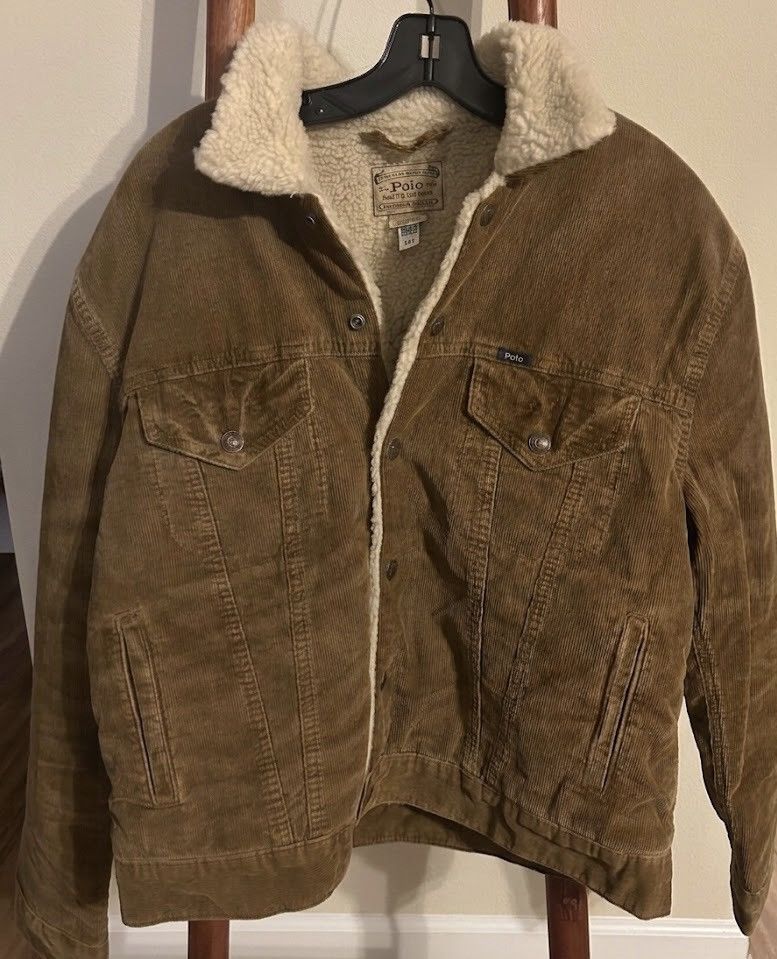 Polo Ralph Lauren Polo Ralph Lauren Men's Fleece-Lined Corduroy Trucker Jacket Size US M / EU 48-50 / 2 - 4 Thumbnail