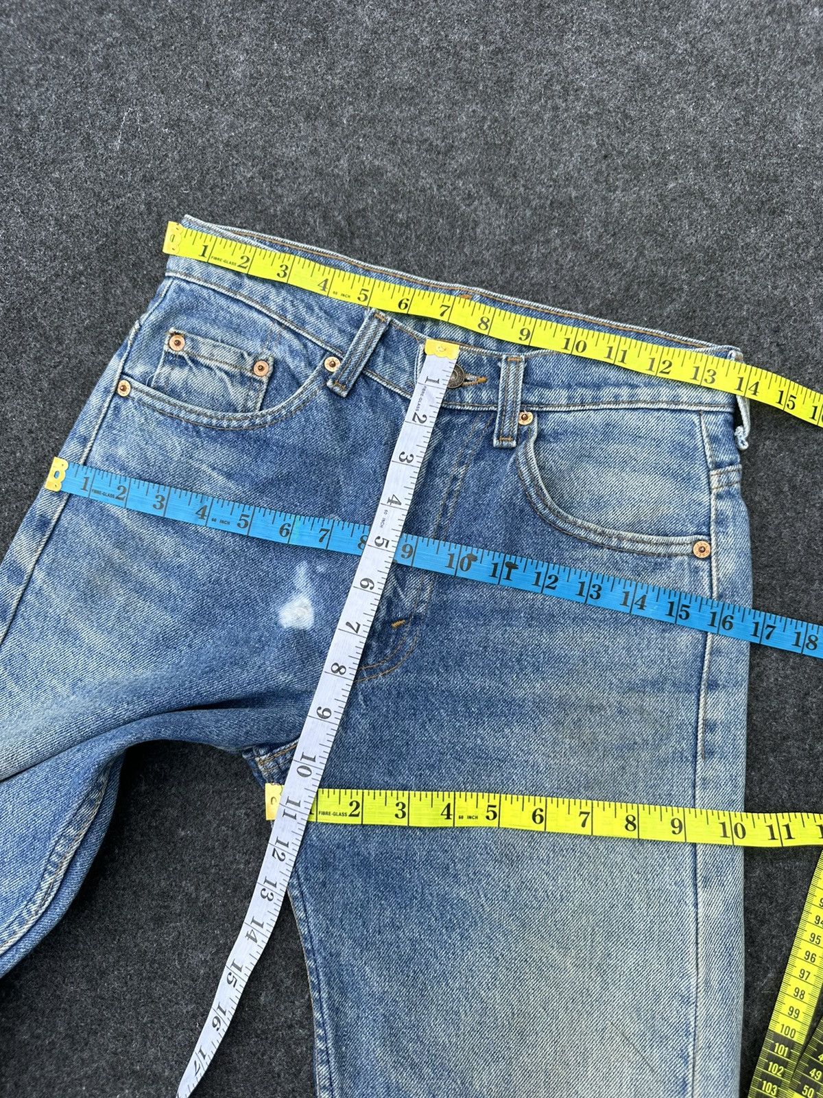 Levi's Levis 505 Vintage Usa Distressed Faded Denim D37 Size US 28 / EU 44 - 8 Thumbnail