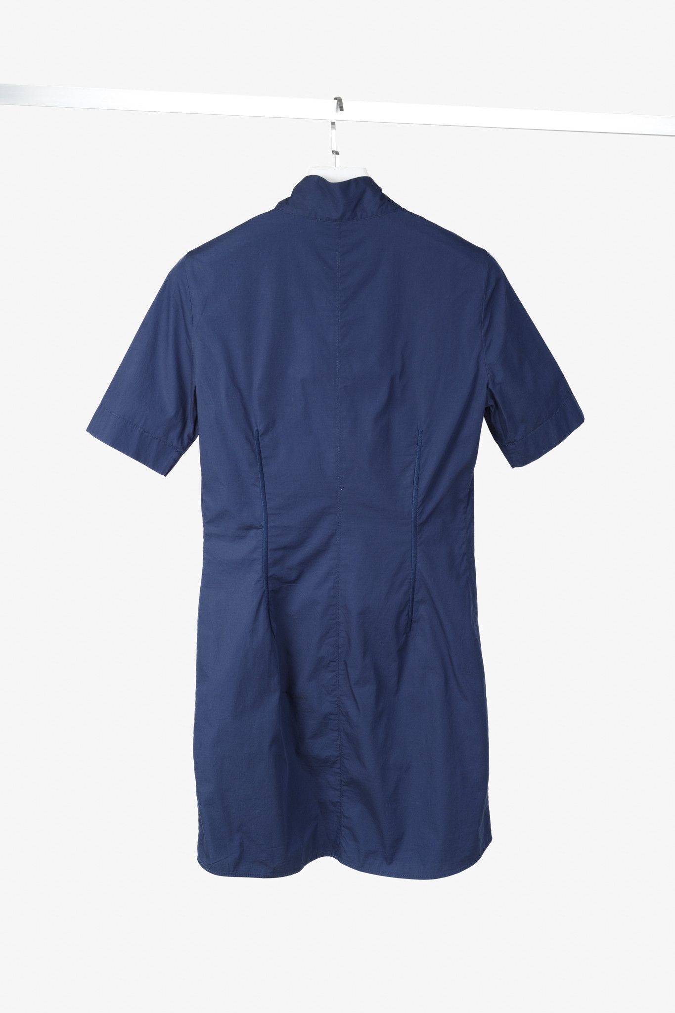 Acne Studios Acne Studios SS/16 Rane Blue Poplin Full-Zip Mini Dress Size M / US 6-8 / IT 42-44 - 2 Thumbnail