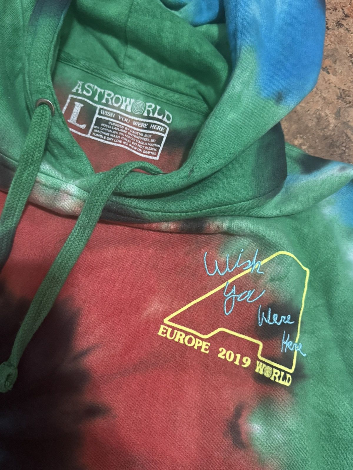 Travis Scott Travis Scott Tie Dye Hoodie Astroworld Size US L / EU 52-54 / 3 - 3 Thumbnail