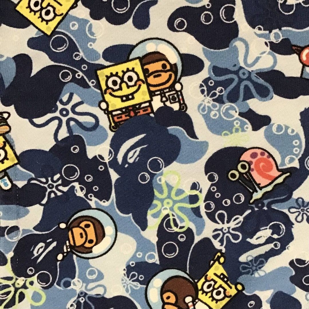 Bape BAPE × Spongebob Milo sweat shorts a bathing ape ★size M Size US 32 / EU 48 - 2 Thumbnail