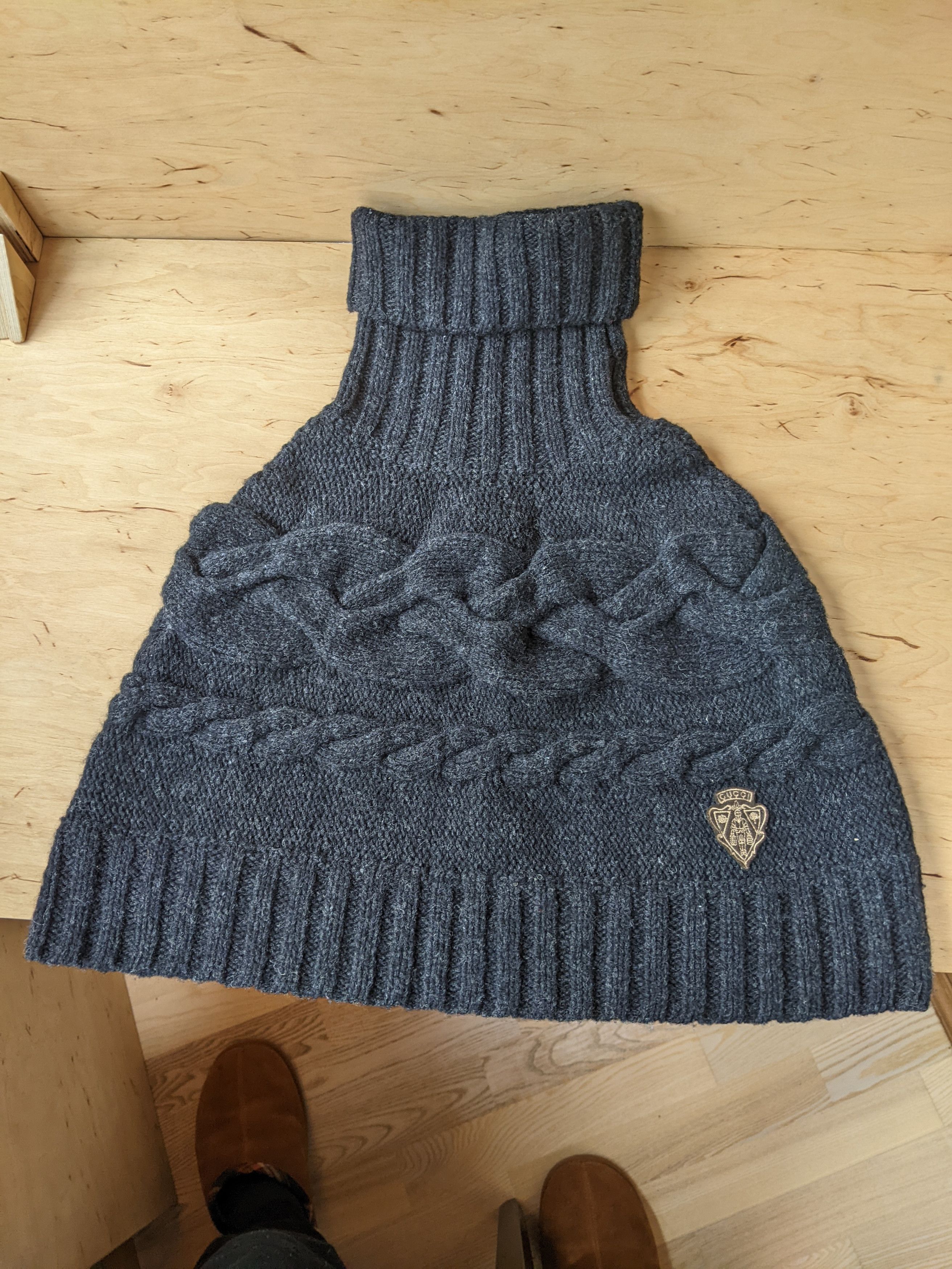 Gucci Gucci Wool Knitted Turtleneck Dicky Scarf Collar Shirtfront Size ONE SIZE - 1 Thumbnail