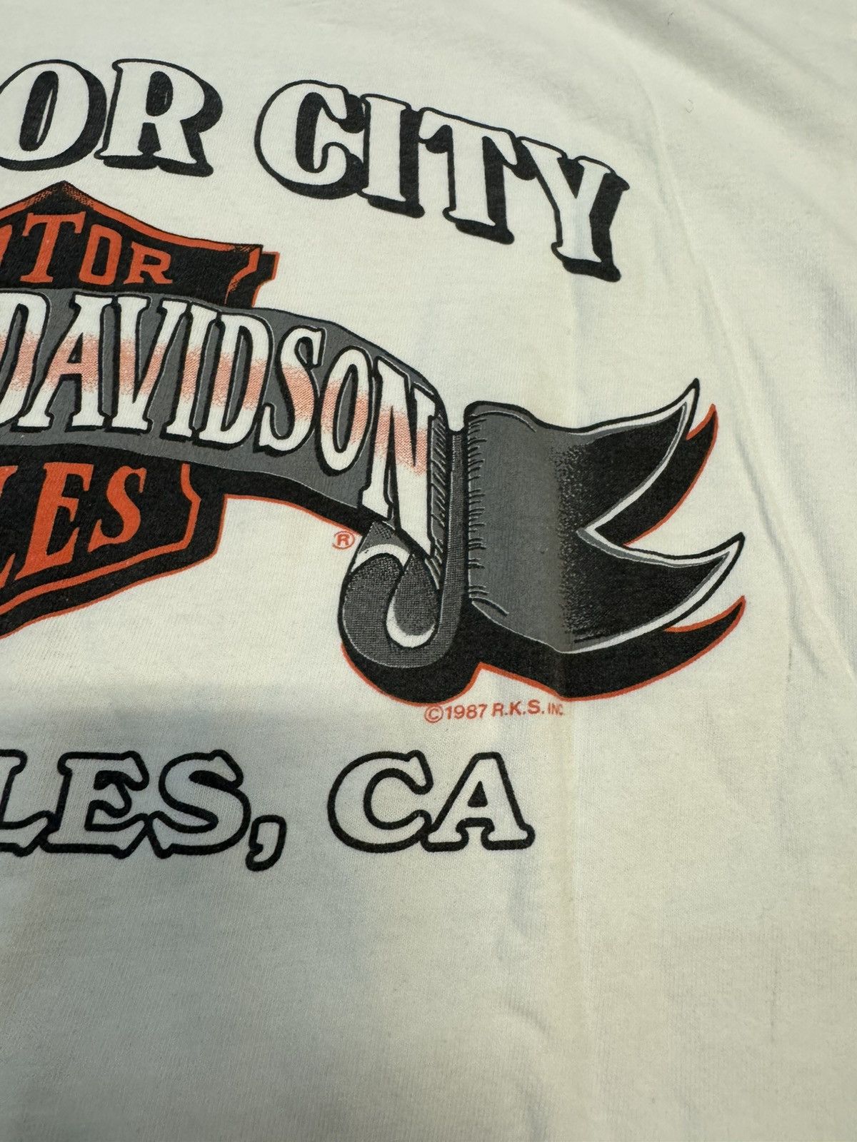 Harley Davidson Vintage 80s 90s Harley Davidson American Pride Los Angeles Size US L / EU 52-54 / 3 - 4 Thumbnail