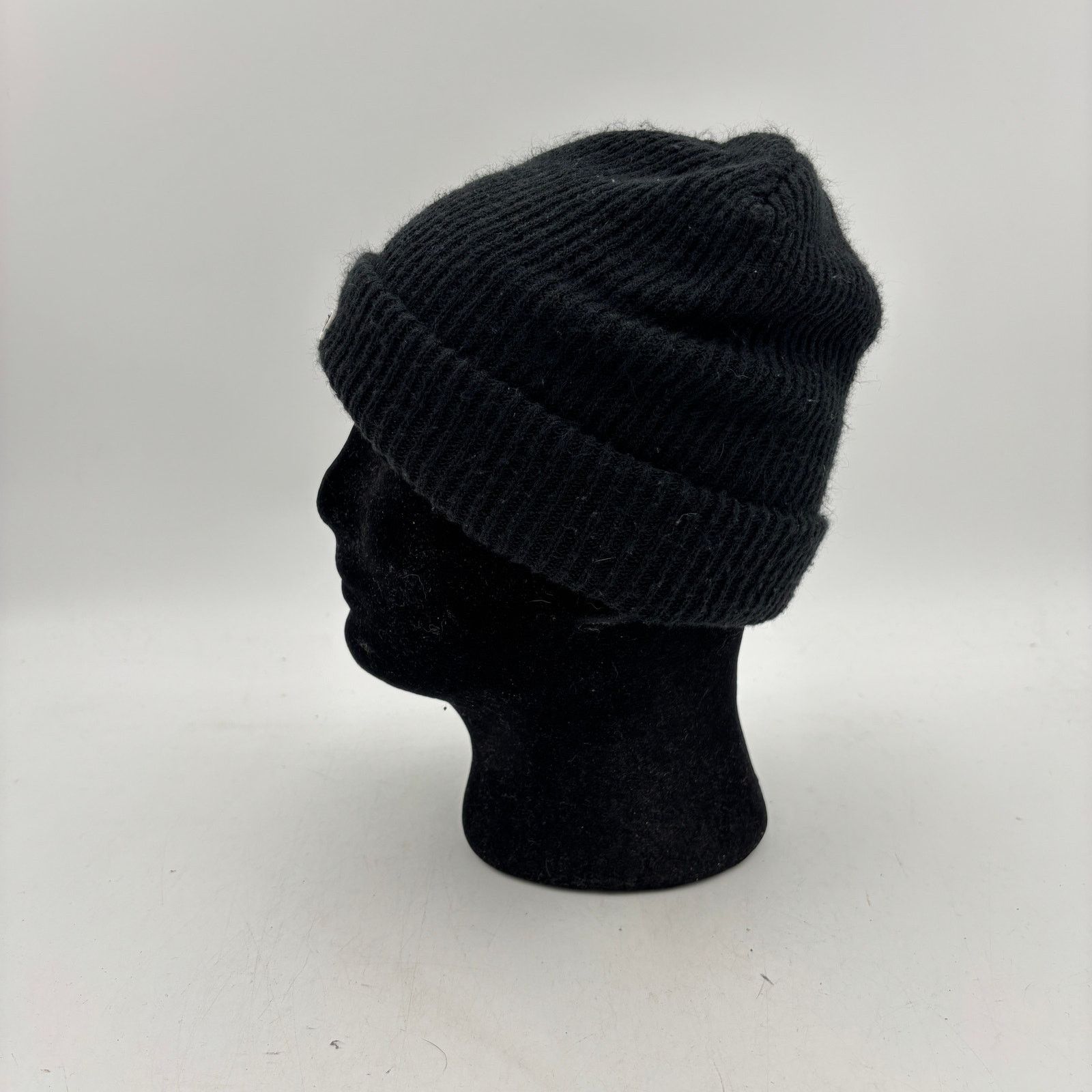 Kith Kith Classic Logo Knit Beanie Hat Acrylic Black Streetwear Size ONE SIZE - 6 Thumbnail