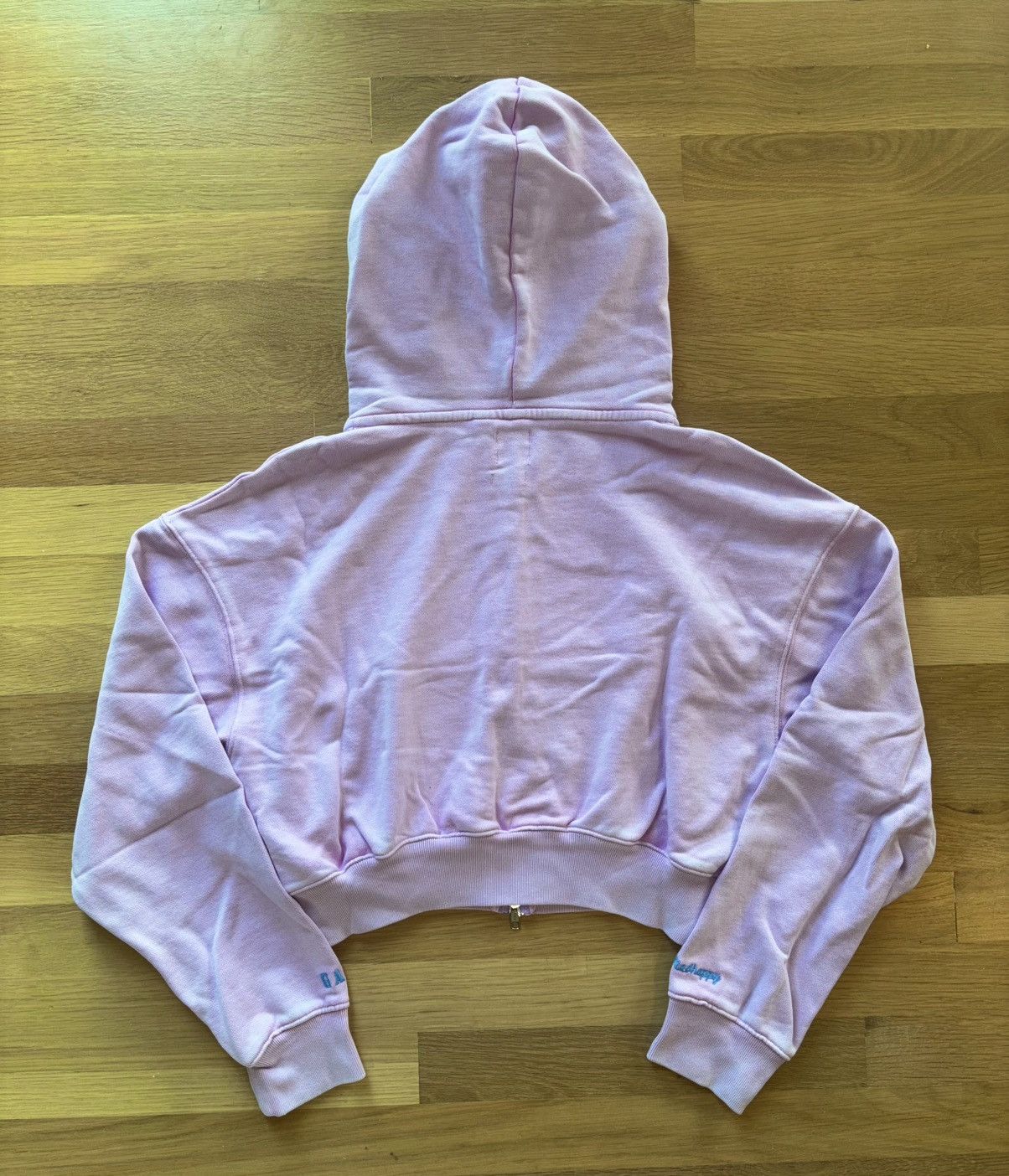 Gap × Madhappy Gap x MadHappy Lavender Full Zip Cropped Mad Logo Hoodie Size S / US 4 / IT 40 - 3 Thumbnail