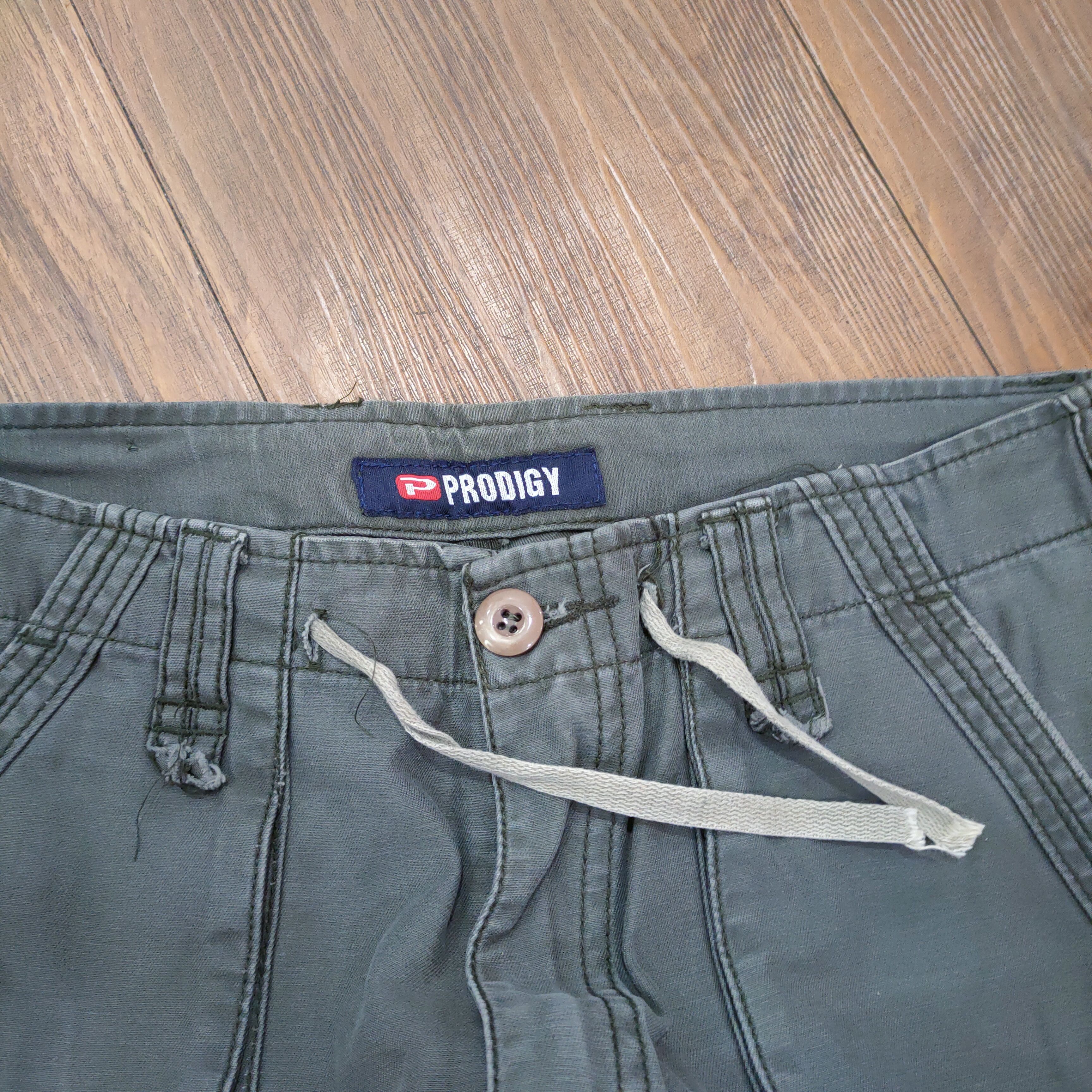 Japanese Brand PRODIGY BONDAGE FLARE CARGO PANTS Size US 30 / EU 46 - 10 Thumbnail