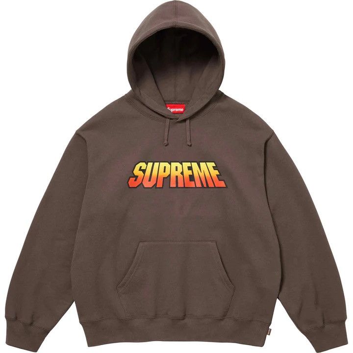 image of Supreme Sabotage Hoodie Sweatshirt in Brown, Men's (Size XL)