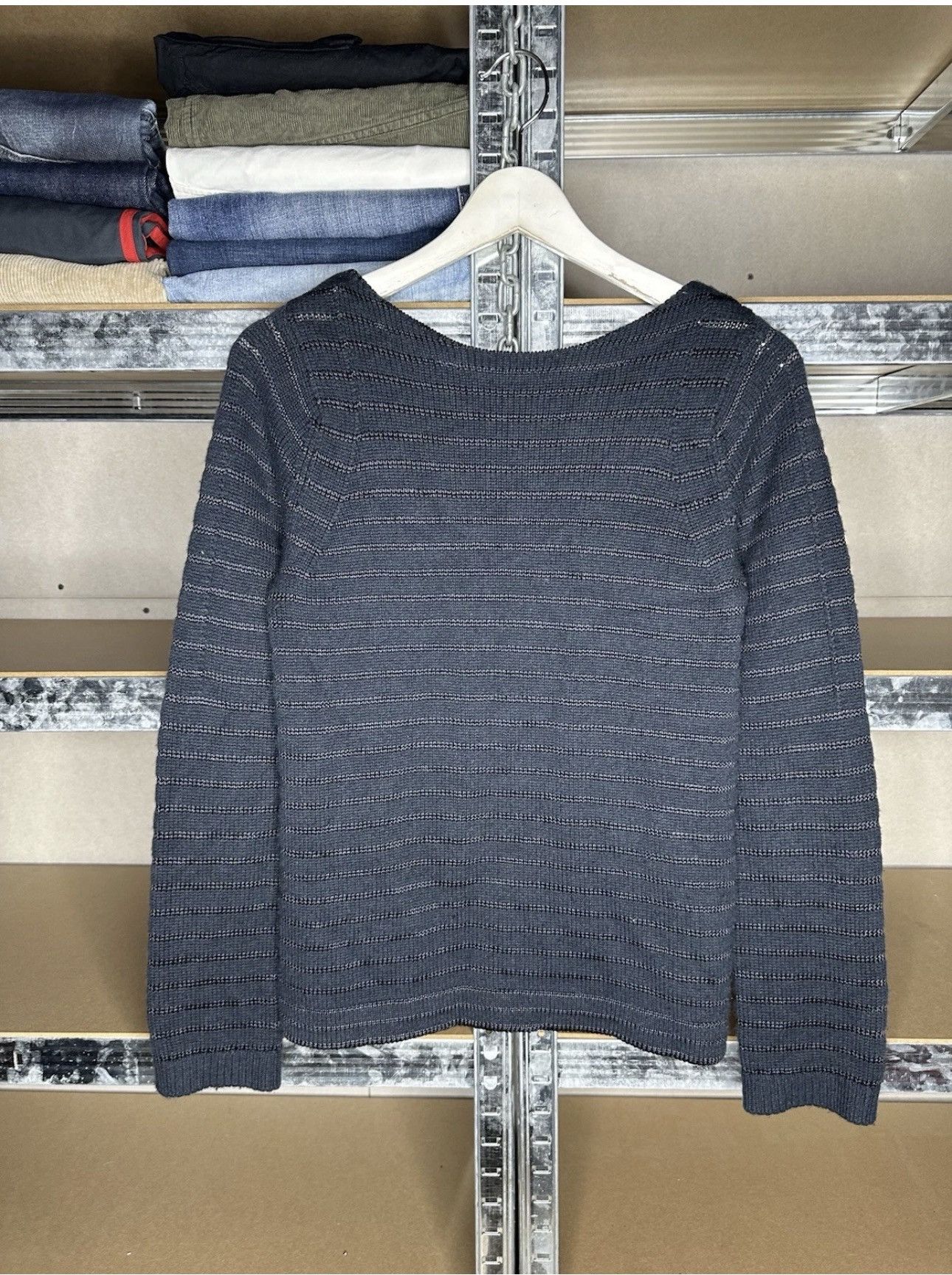 Louis Vuitton Louis Vuitton Women's Knit Sweater Size L Black Wool Zip LV Size L / US 10 / IT 46 - 1 Thumbnail