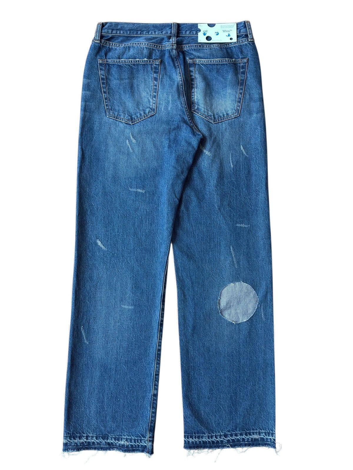 Off-White Off-White Virgil “CUT HERE” Denim Jeans Size US 34 / EU 50 - 2 Thumbnail