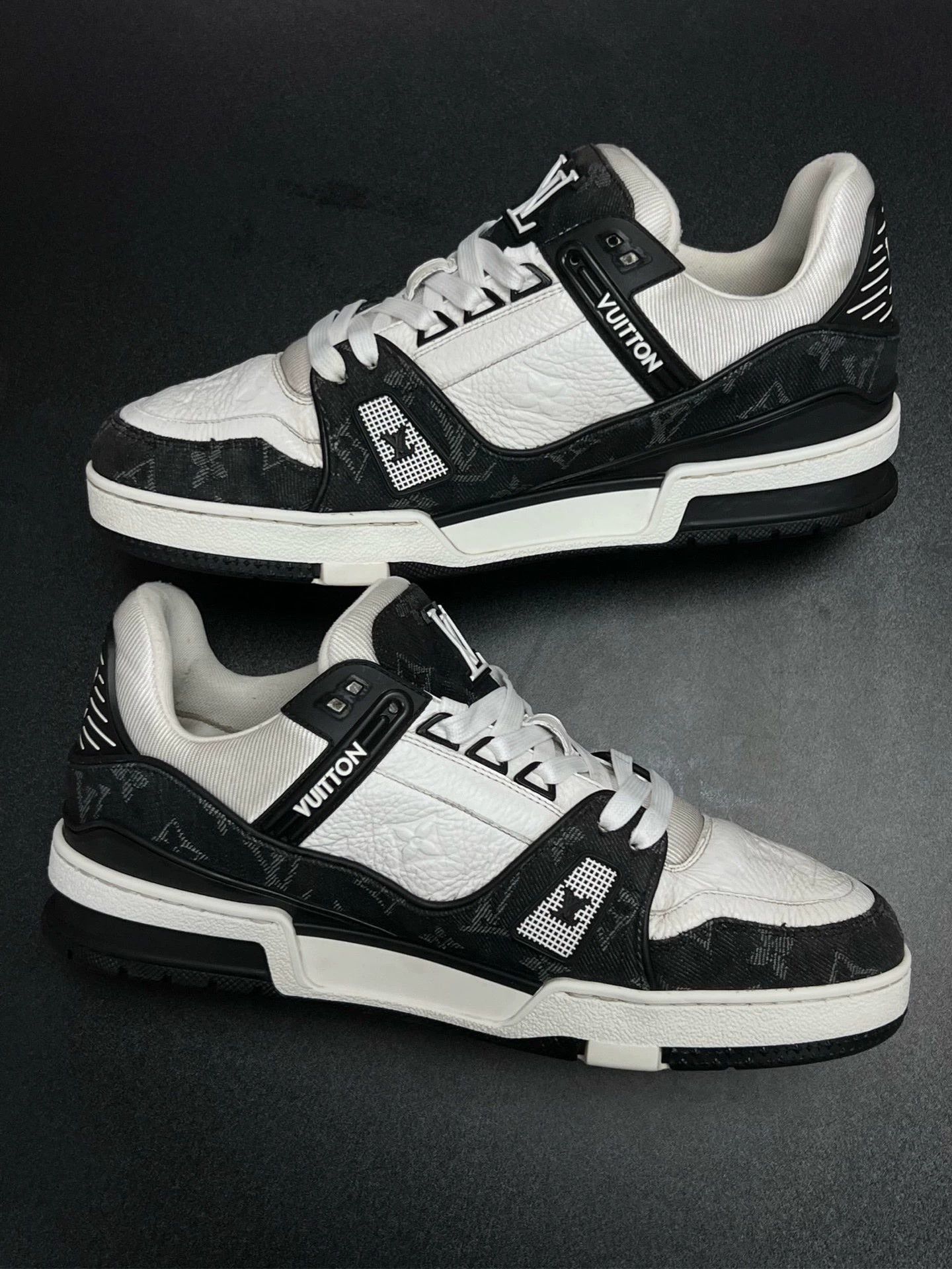 Louis Vuitton lv trainer black and white sneakers uk7.5 Size US 7.5 / EU 40-41 - 5 Thumbnail