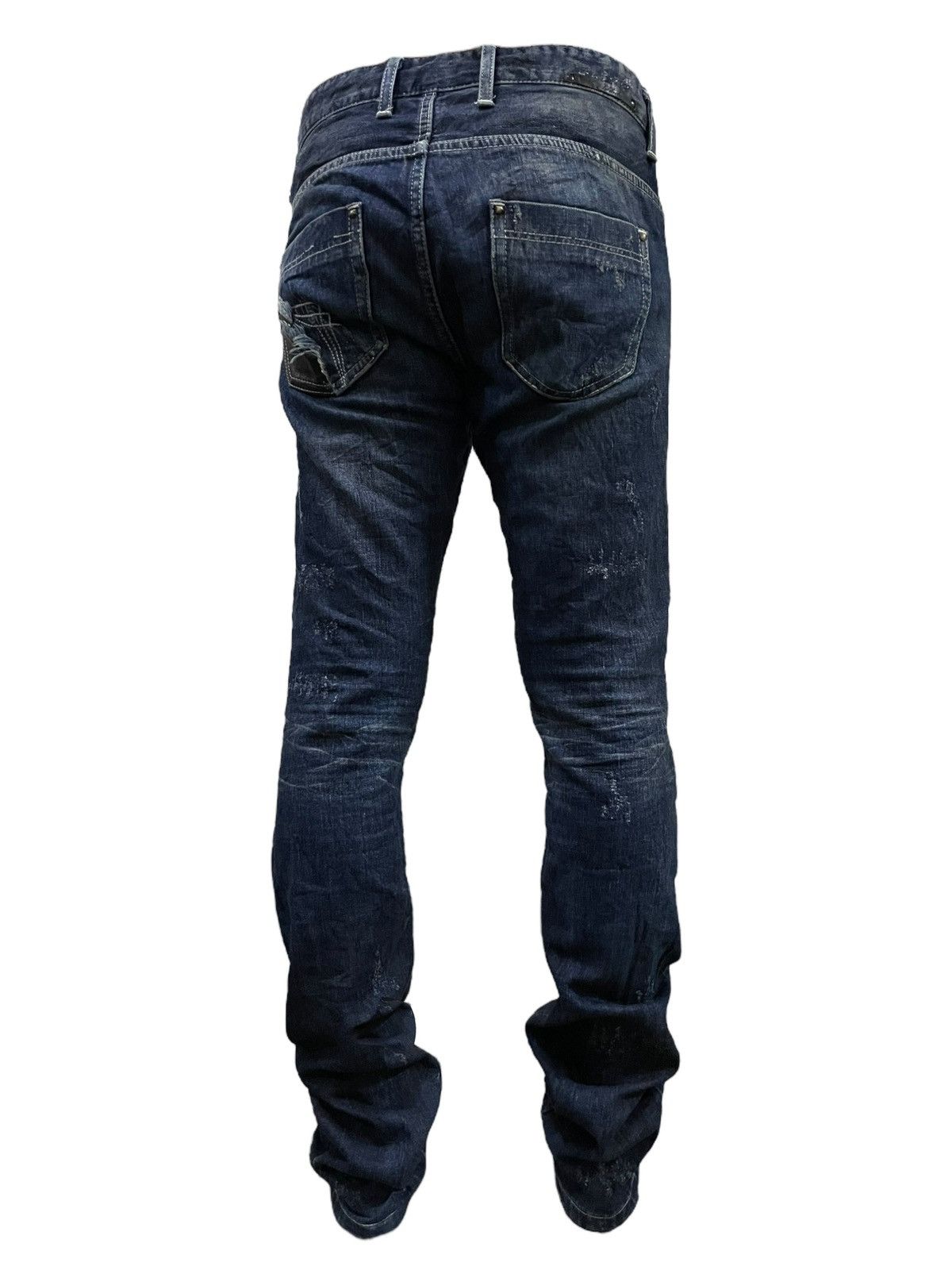 14th Addiction 14Th Addiction Sheepskin Hybrid Denim Destroy Jeans Size US 31 - 7 Thumbnail