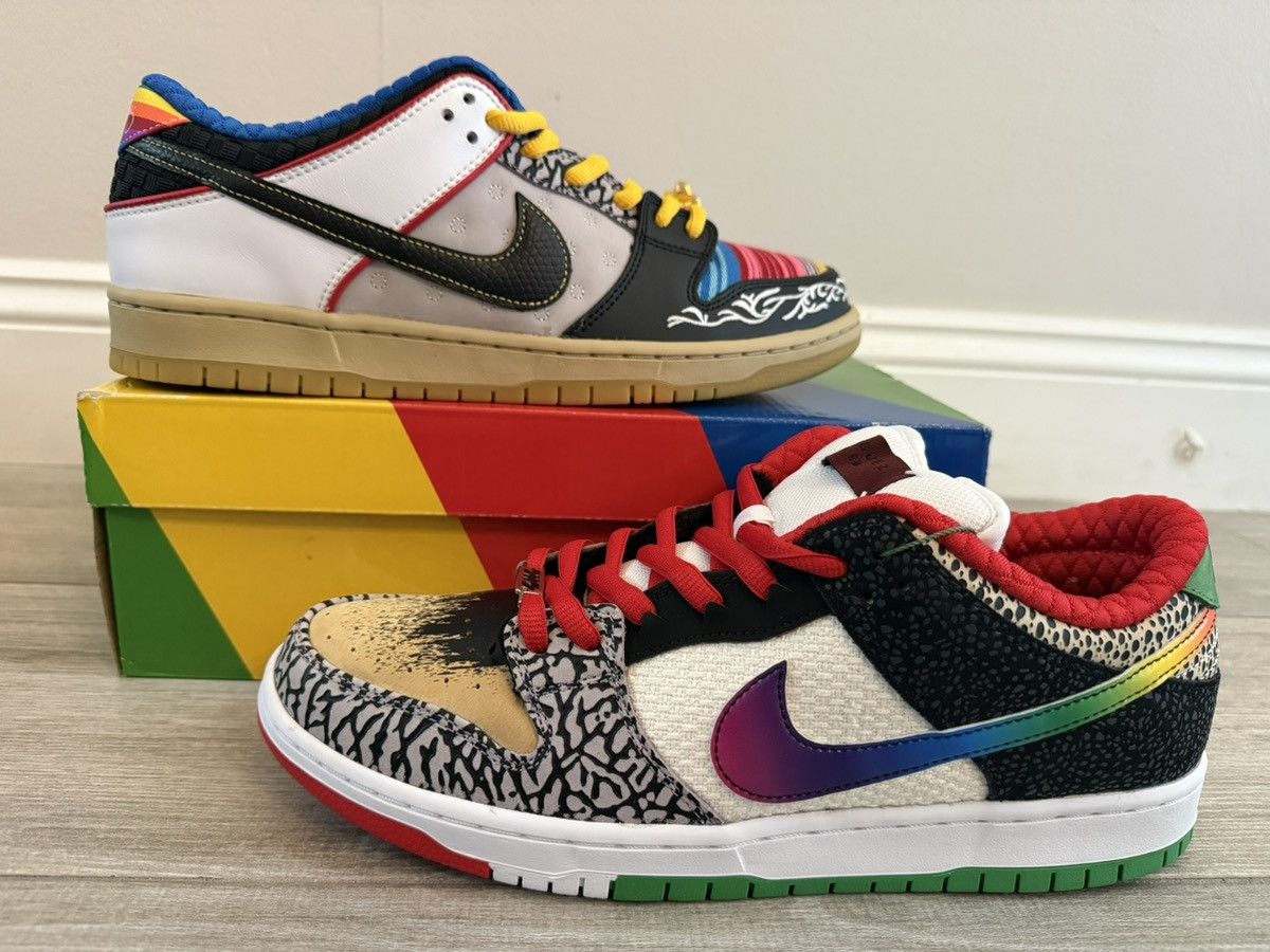 Nike Nike SB Dunk Low Pro QS What The Paul Red Black Noir Sz  display picture 1