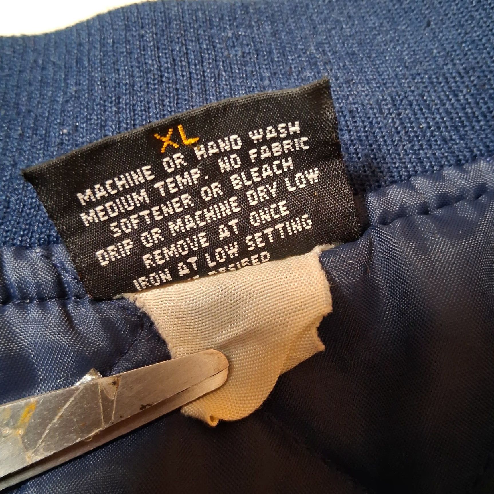 Vintage Genuine Chevrolet Bomber Jacket XL Men Blue Canvas Quilted USA Union Made JOE Embroidered Logo Vintage Workwear展 Size US XL / EU 56 / 4 - 7 Thumbnail