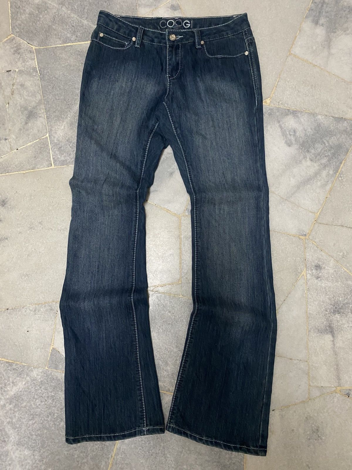 Coogi Vintage COOGI Embroidered Logo Denim Jeans - Y2K Flare Size 30" / US 8 / IT 44 - 1 Thumbnail