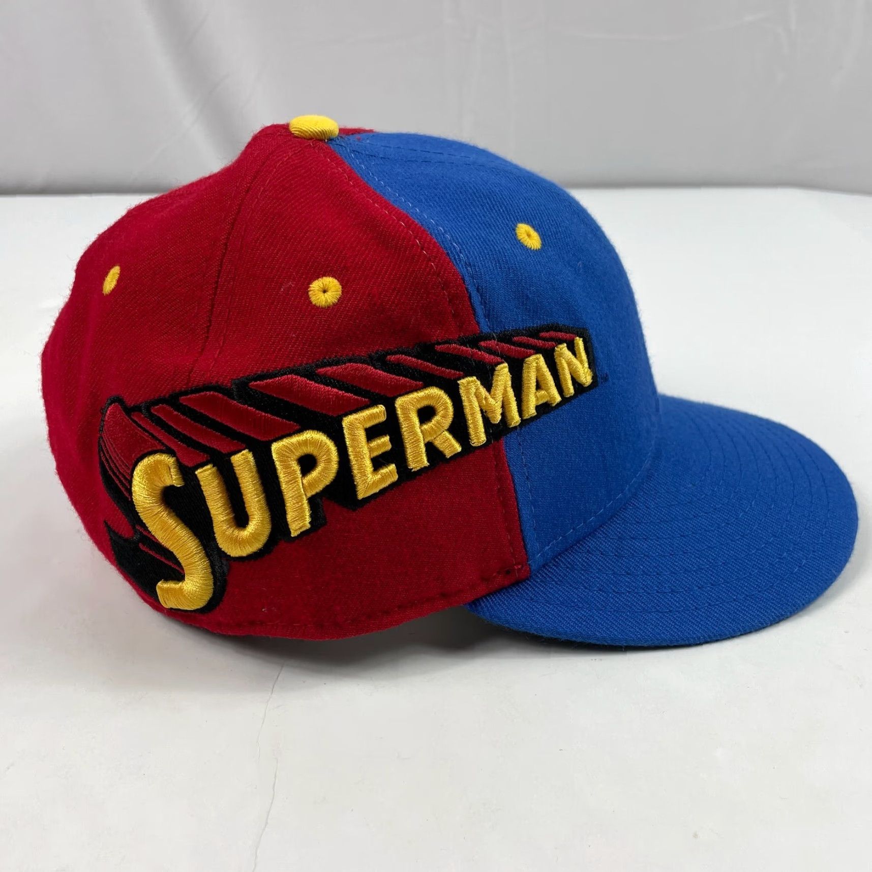 New Era New Era Superman Cap Fitted 7 3/8 Wool 59Fifty Blue Red Men Baseball Hat Cap - Logo Superhero Mens Size ONE SIZE - 7 Thumbnail