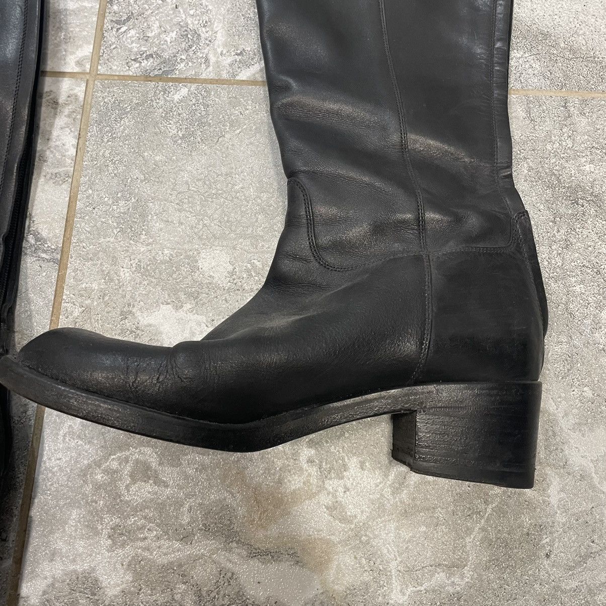 Gucci Gucci shoes Leather Horsebit Riding Boots heels platform old Size US 7 / IT 37 - 2 Thumbnail
