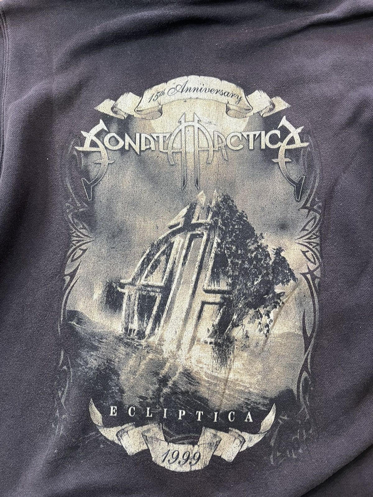 Band Tees × Vintage Vintage Sonata Arctica Faded Zip Hoodie Size US M / EU 48-50 / 2 - 7 Thumbnail