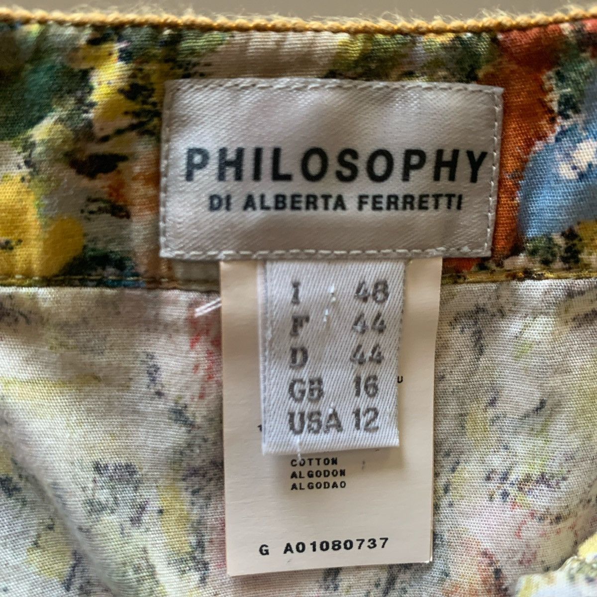 Alberta Ferretti Philosophy 🇮🇹 di Alberta Ferretti Floral G.Klimt Summer Skirt Size 34" / US 12 / IT 48 - 3 Thumbnail