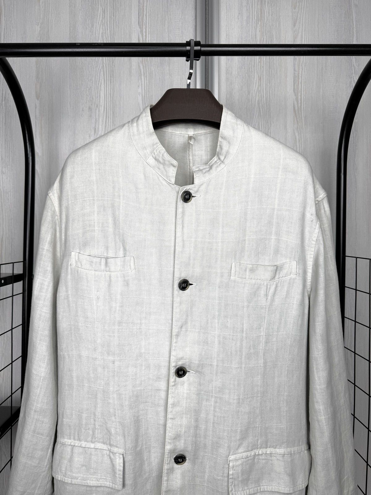 120% Lino 120% Lino White pure linen Blazer 4 pockets jacket size XXL Size US XXL / EU 58 / 5 - 3 Thumbnail