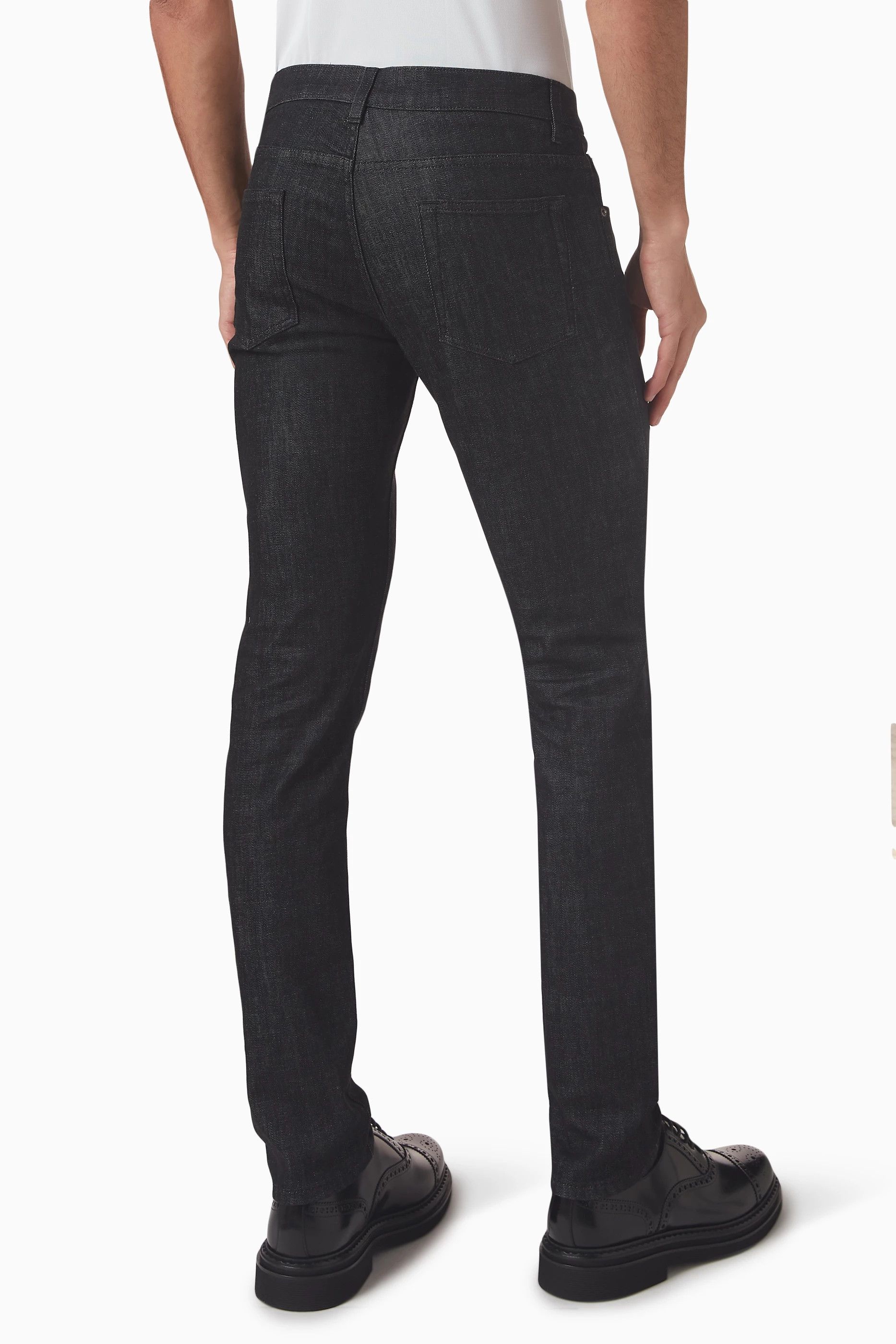 Dolce & Gabbana o1y0125 Logo Jeans in Black Size US 42 / EU 58 - 3 Thumbnail