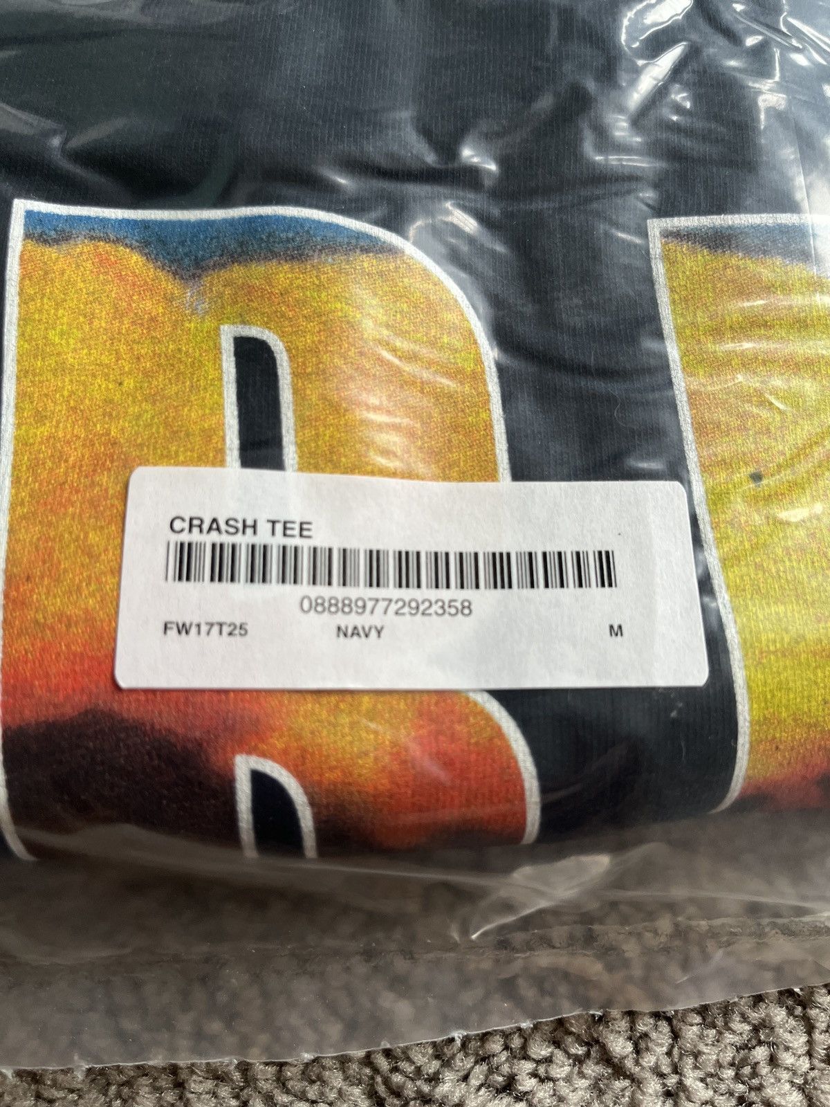 Supreme Supreme Crash tee size medium FW17 navy Size US M / EU 48-50 / 2 - 3 Thumbnail
