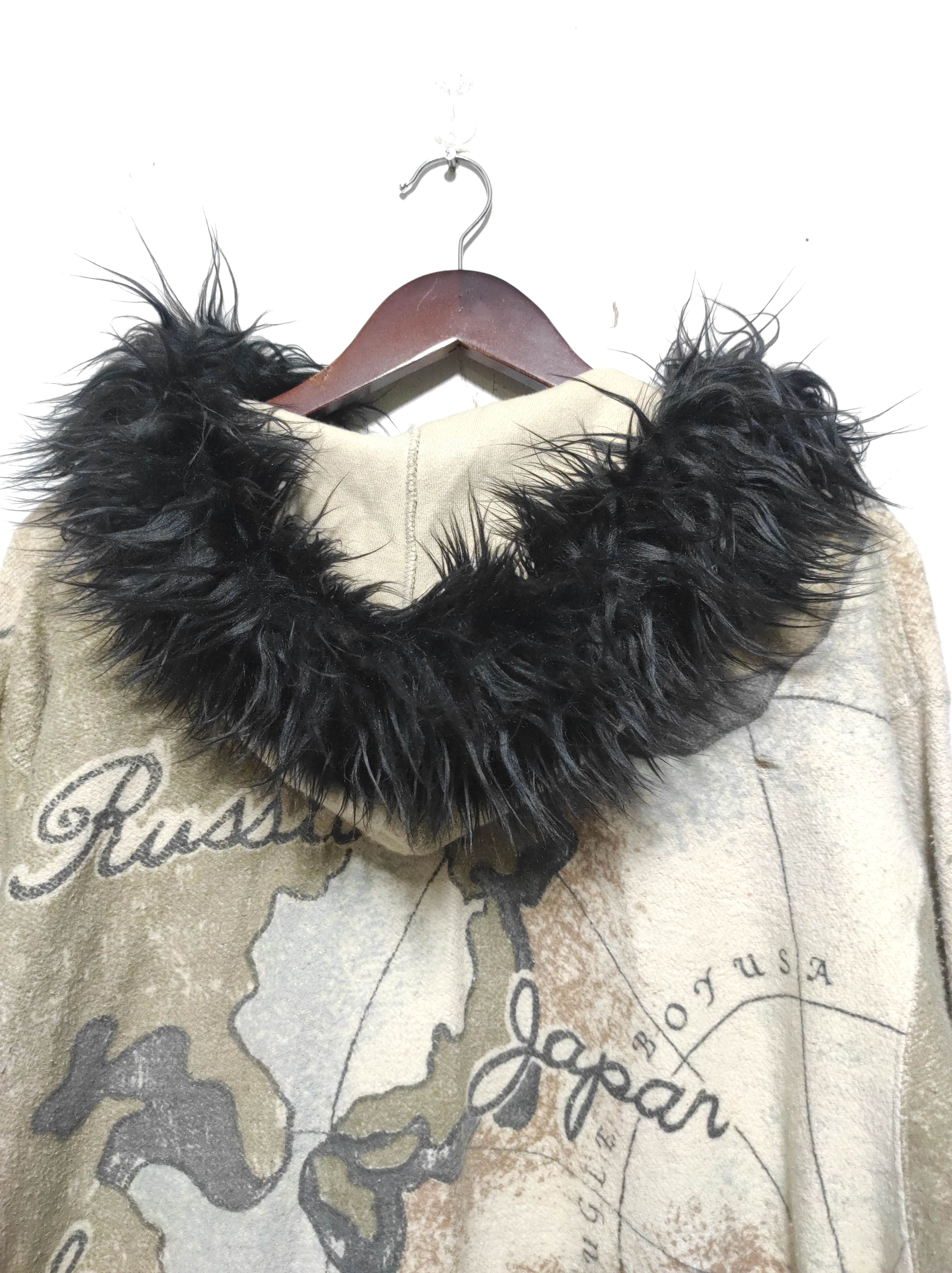 Bugle Boy Vintage Bugle Boy Map Fullprint Fur Hoodie i6w9 LBG style Size US L / EU 52-54 / 3 - 17 Thumbnail