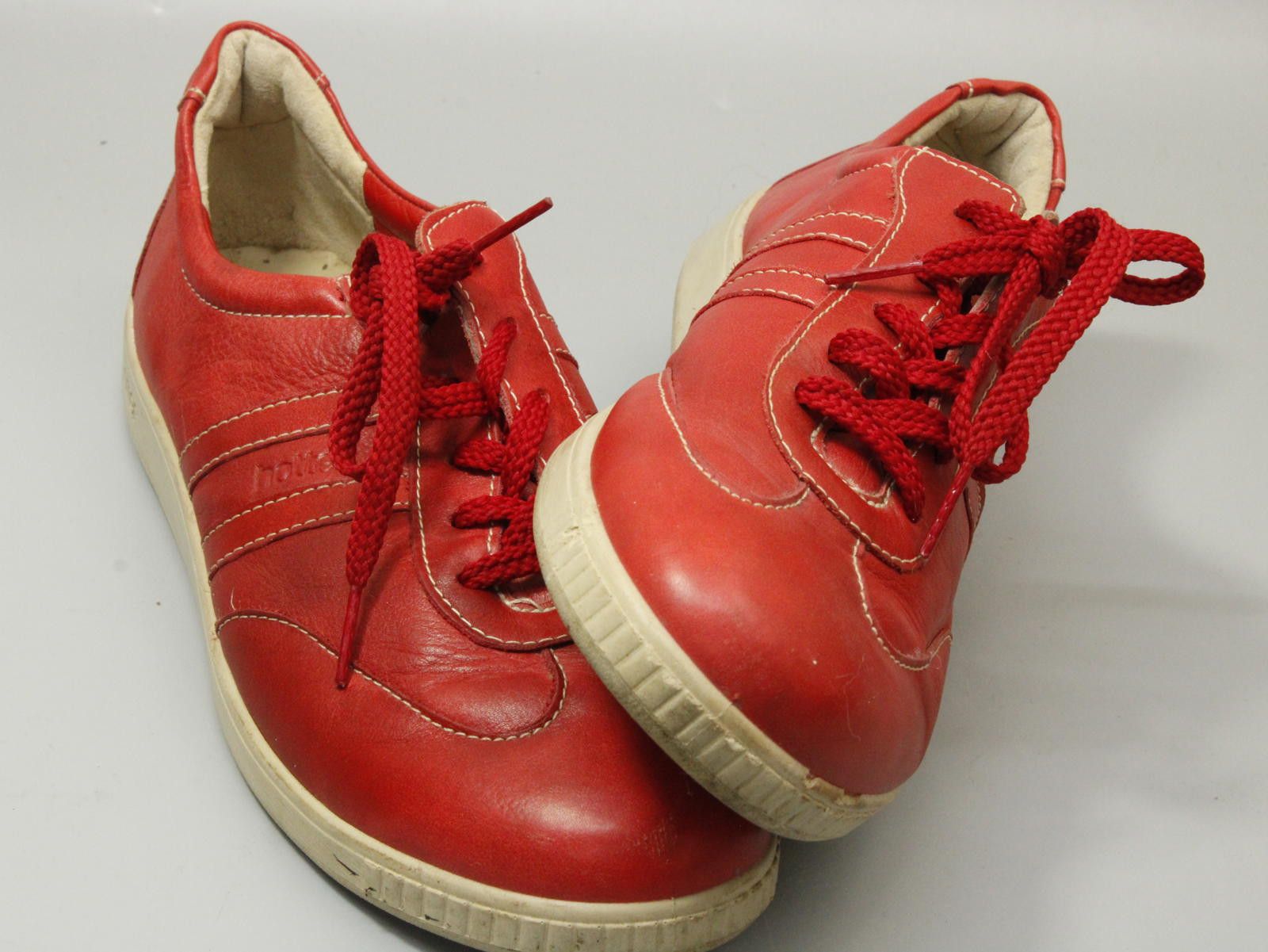 Lock & Co Hatters Hotter's Red Leather Womens's Walking Shoes Buddy Size US 8 / EU 41 - 3 Thumbnail