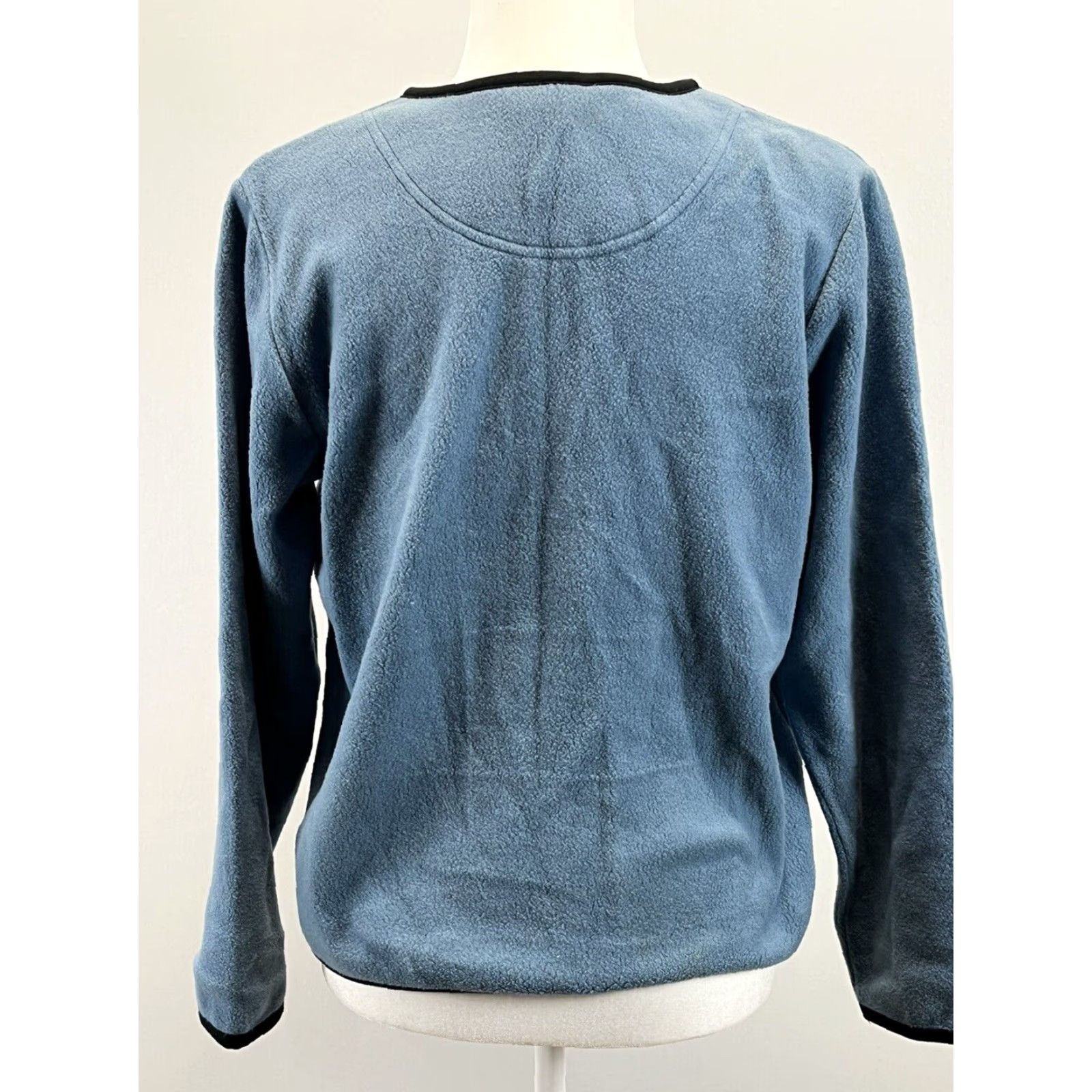 Vintage VINTAGE L.L. Bean Fleece Jacket Blue Women's Small Cotton Blend Size S / US 4 / IT 40 - 2 Thumbnail