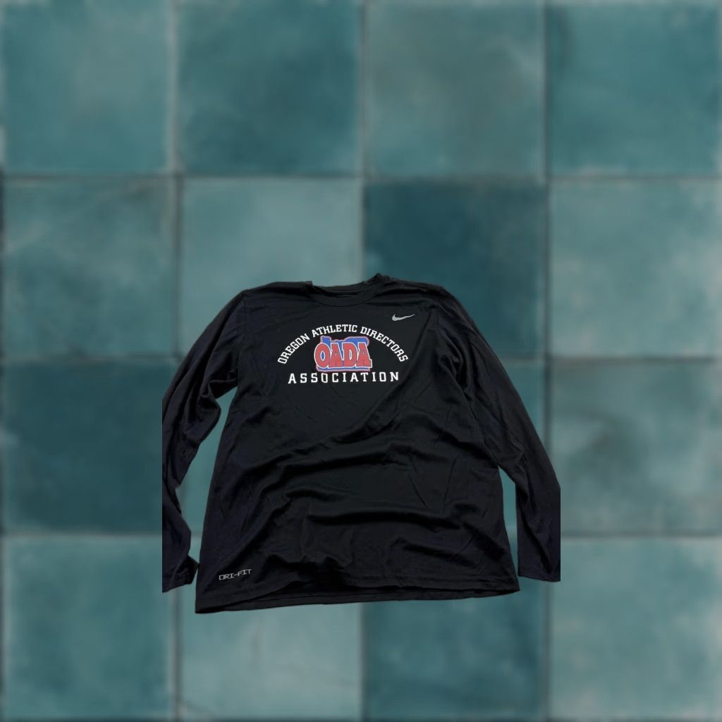 Nike Nike Shirt Mens Large Long Sleeve Dri-FIT Oregon Athletic Directors Association Black Size US L / EU 52-54 / 3 - 1 Thumbnail