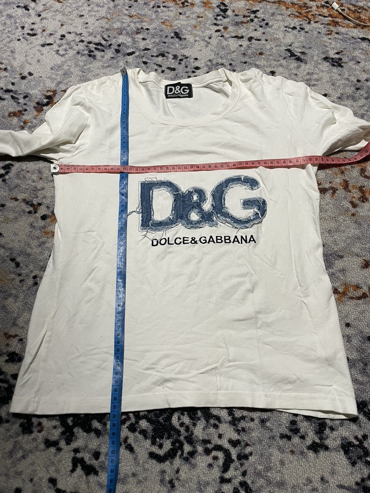 Vintage Vintage Dolce & Gabbana Long Sleeve Big Logo DG distressed Size US S / EU 44-46 / 1 - 5 Thumbnail