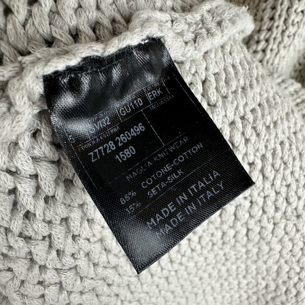 Gucci Gucci Chunky Cotton Knit Sweater Light Grey Size US S / EU 44-46 / 1 - 9 Thumbnail